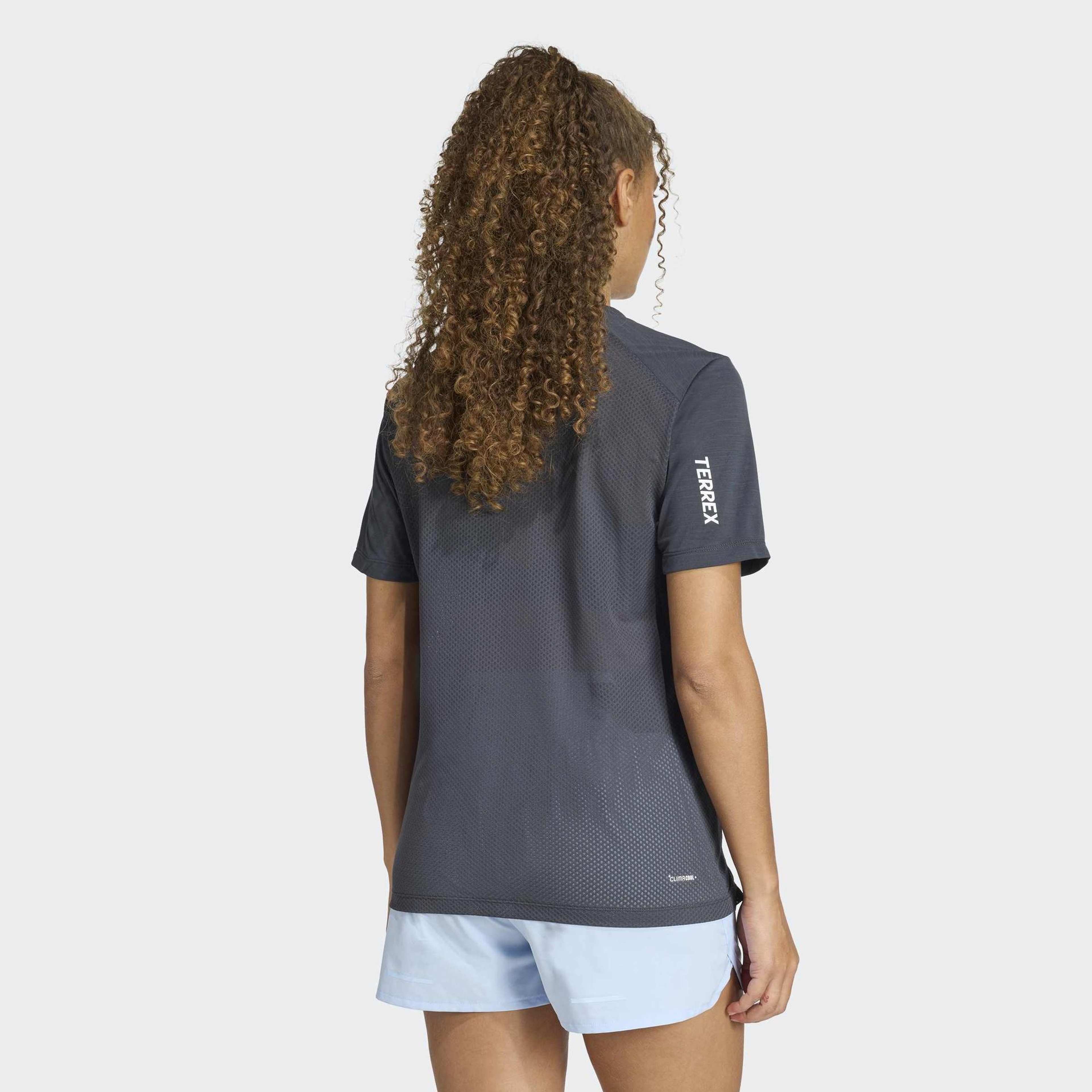 adidas Terrex Xperior Climacool+ Kadın Gri Koşu T-Shirt