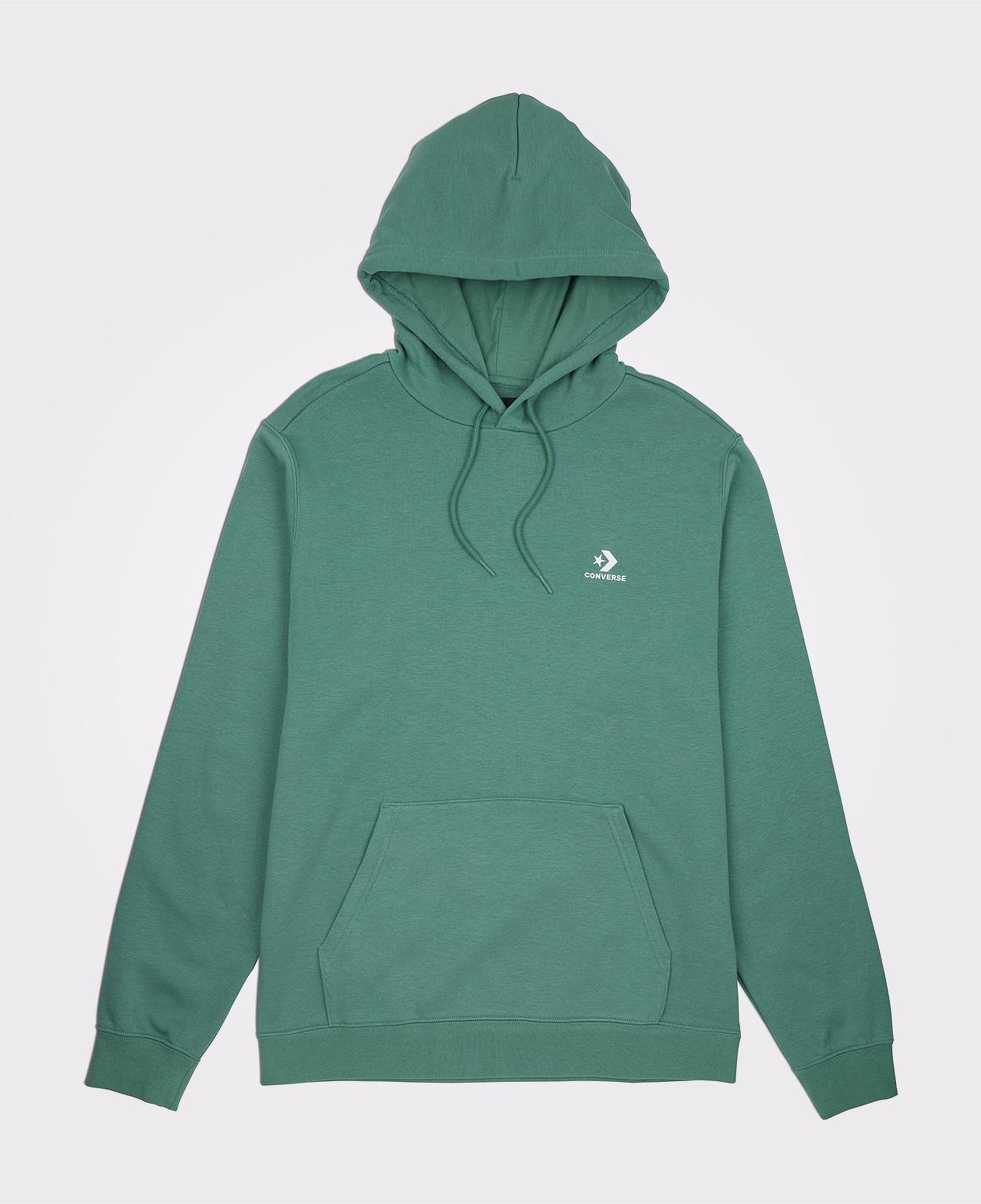 Converse Go-To Embroidered Star Chevron Standard-Fit Pullover Unisex Yeşil Hoodie