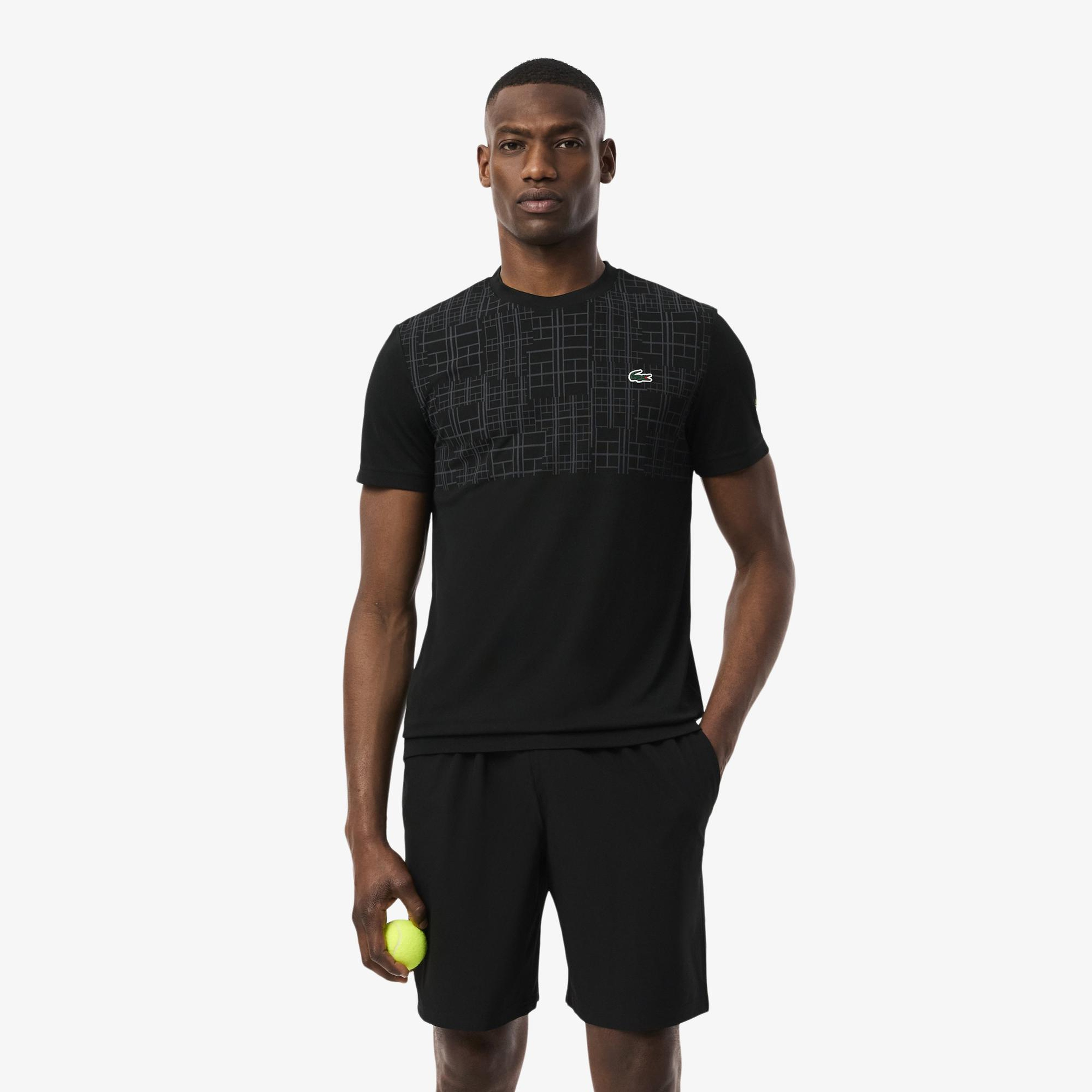 Lacoste Tennis x Novak Djokovic Erkek Regular Fit Siyah Şort