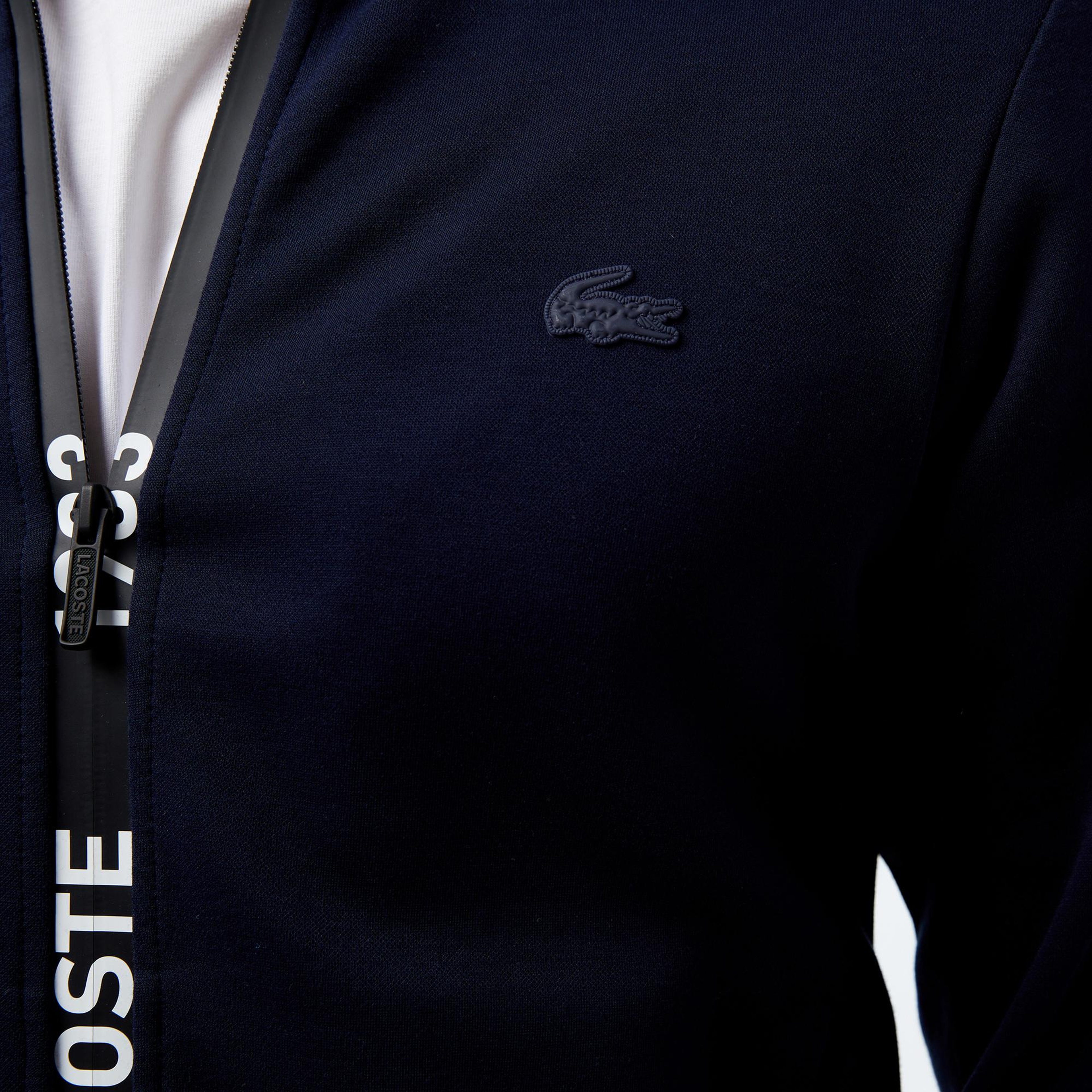Erkek Regular Fit Fermuarlı Lacivert Sweatshirt