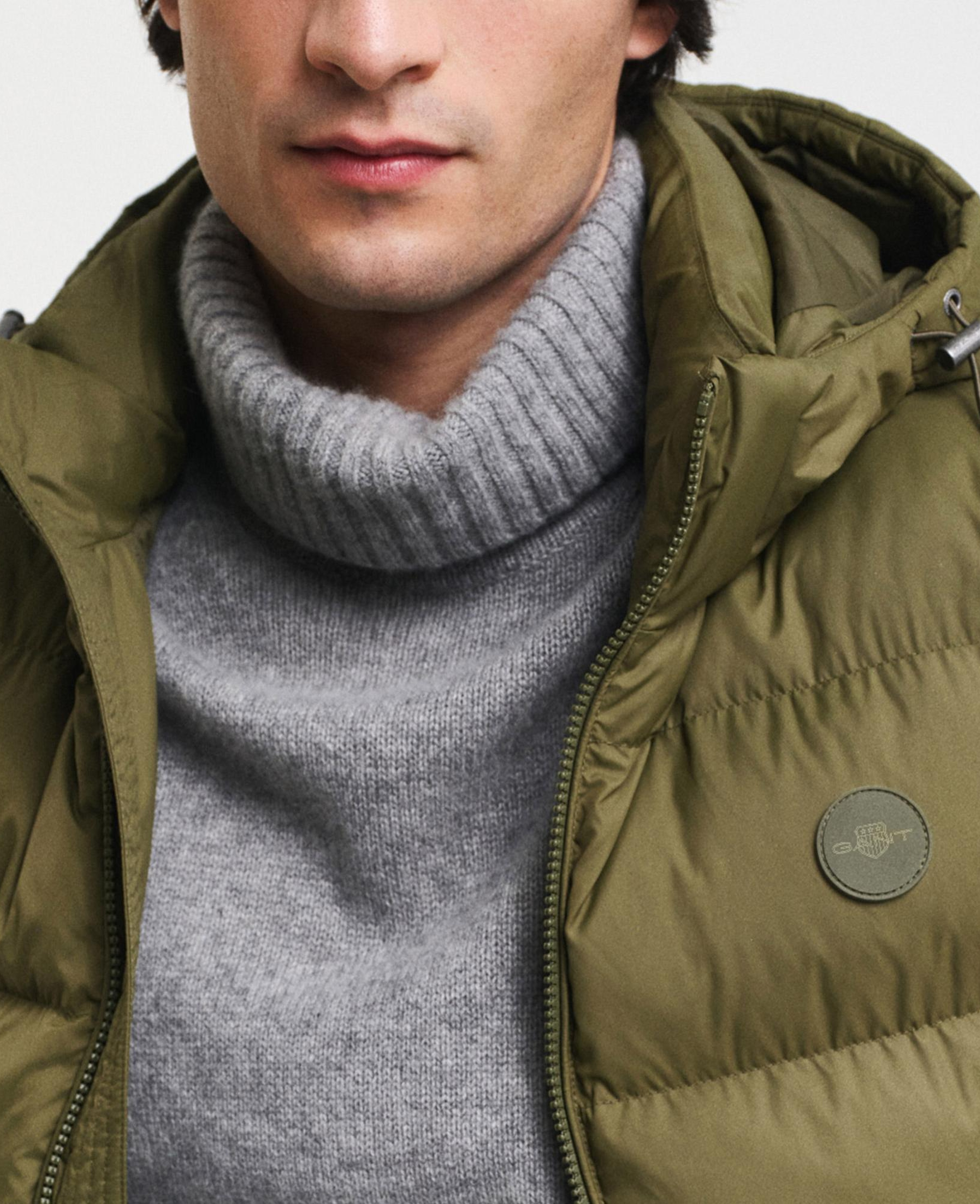 GANT Erkek Yeşil Kapüşonlu Mont