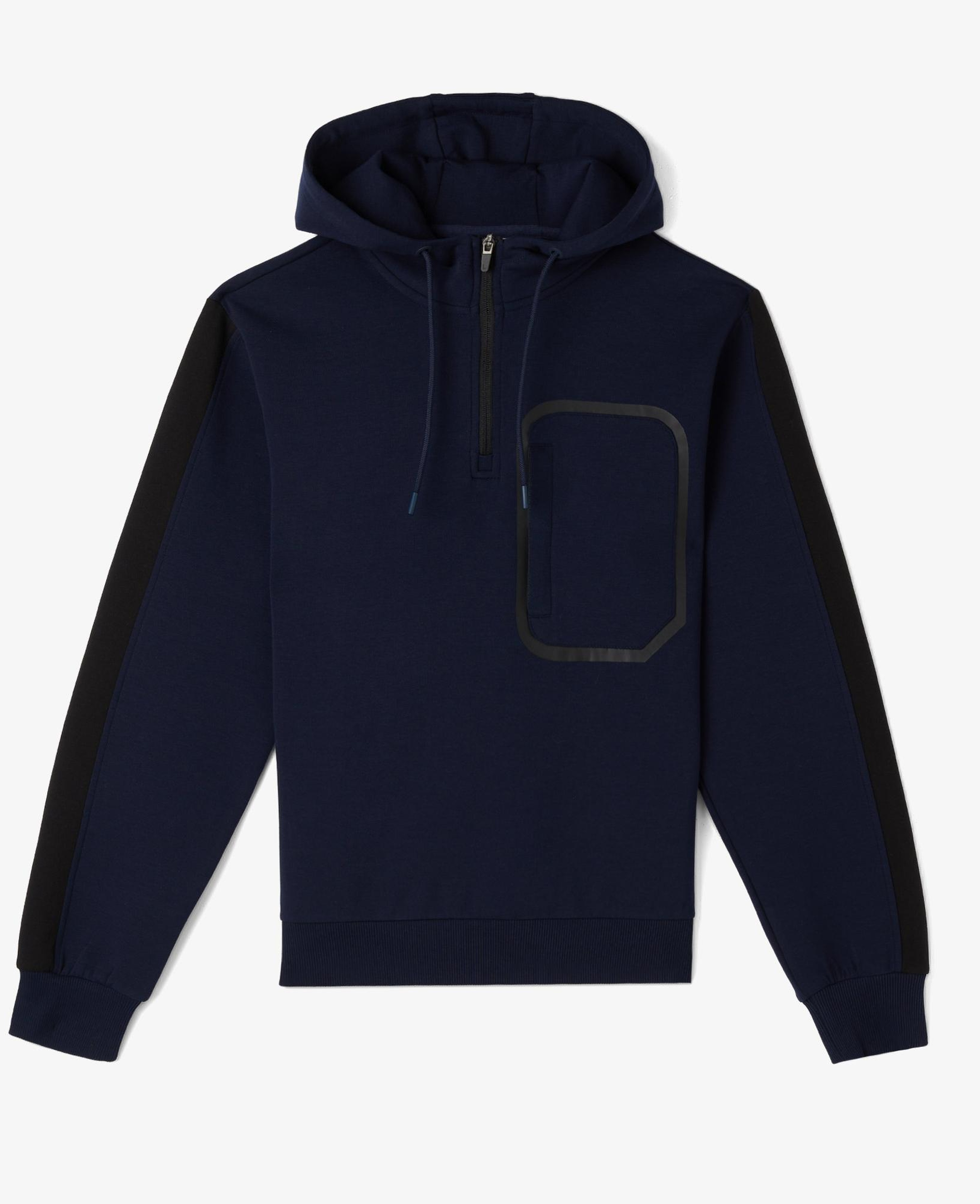 Erkek Relaxed Fit Kapüşonlu Lacivert Sweatshirt