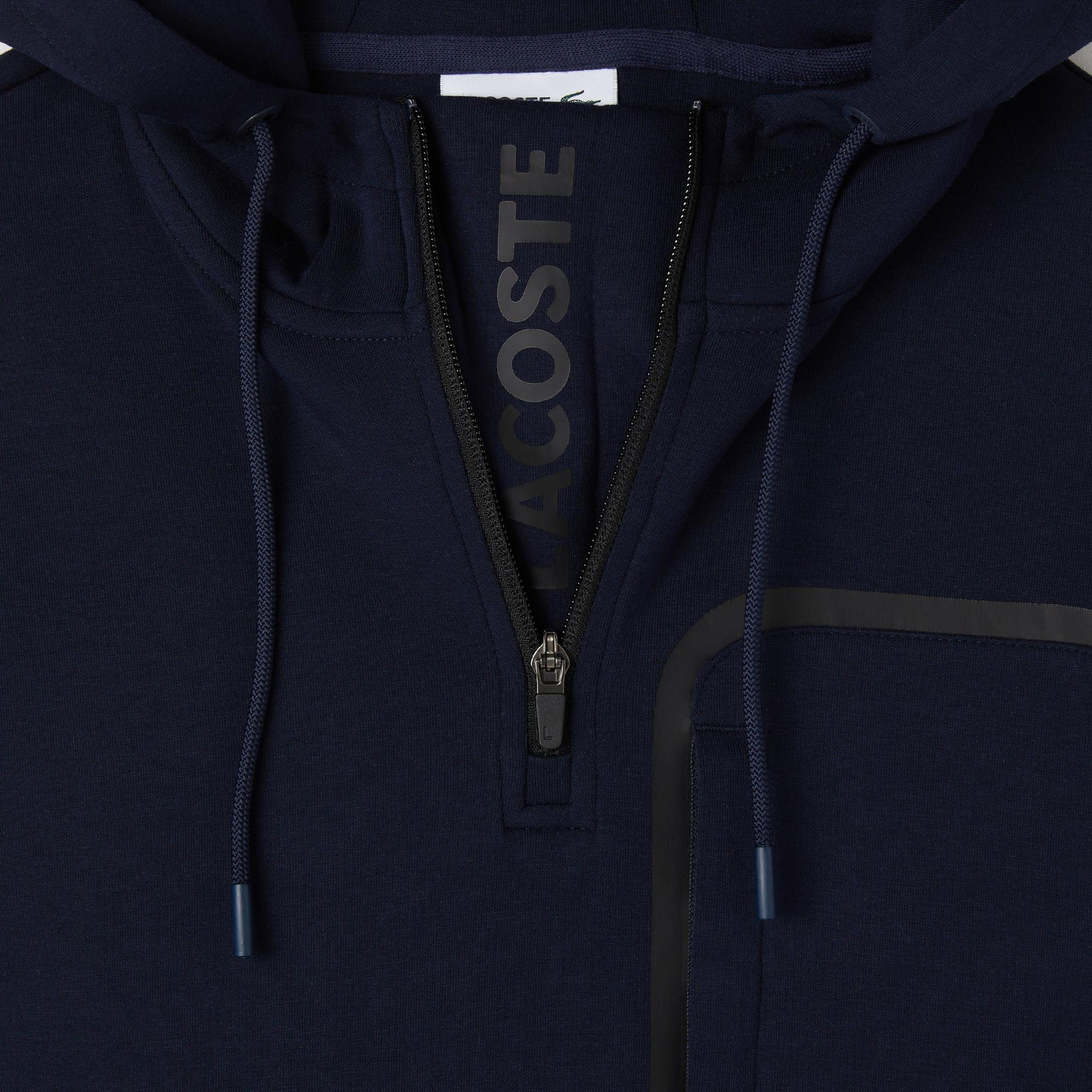 Erkek Relaxed Fit Kapüşonlu Lacivert Sweatshirt