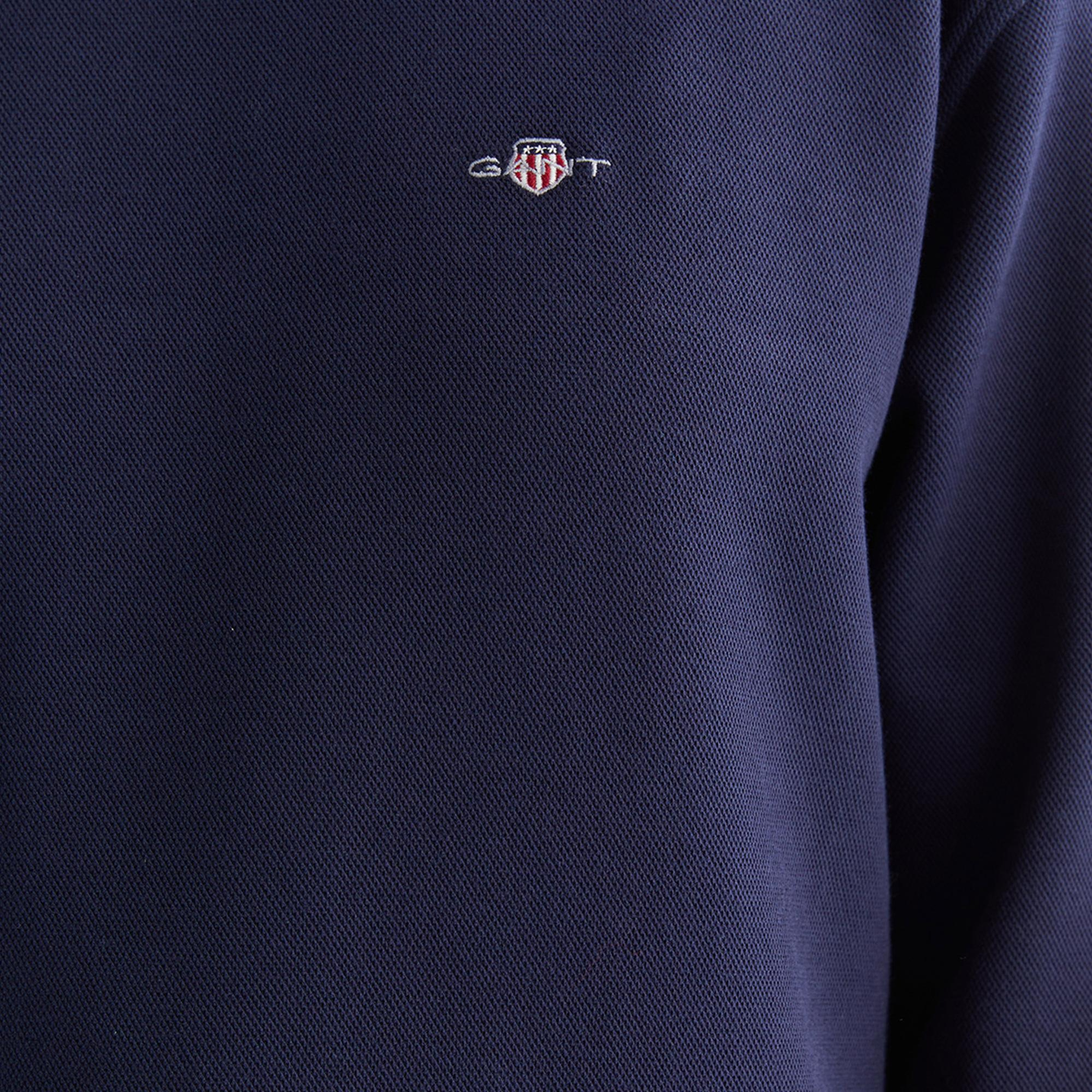 GANT Kadın Lacivert Oversize Fit Bisiklet Yaka Sweatshirt