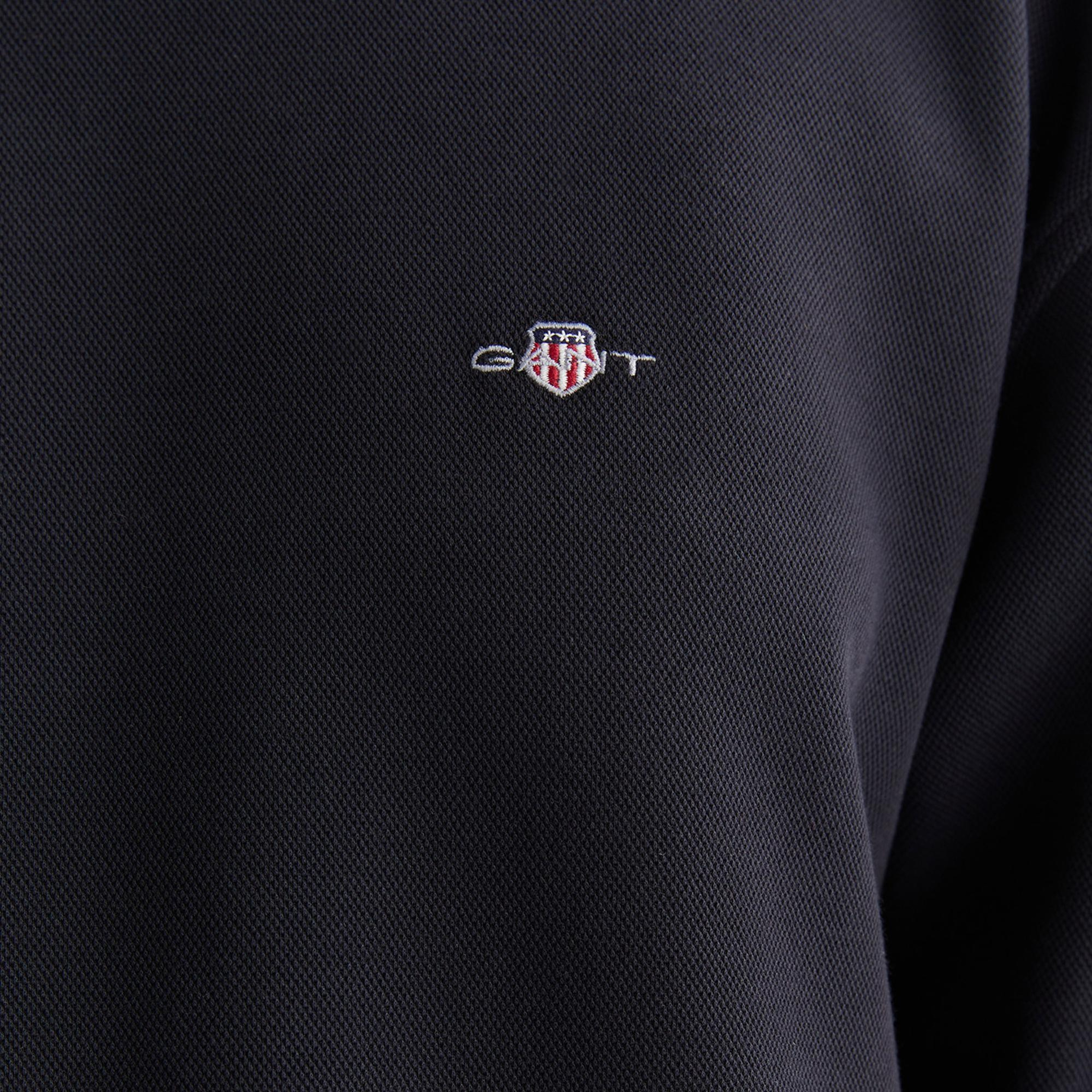 GANT Kadın Siyah Oversize Fit Bisiklet Yaka Sweatshirt