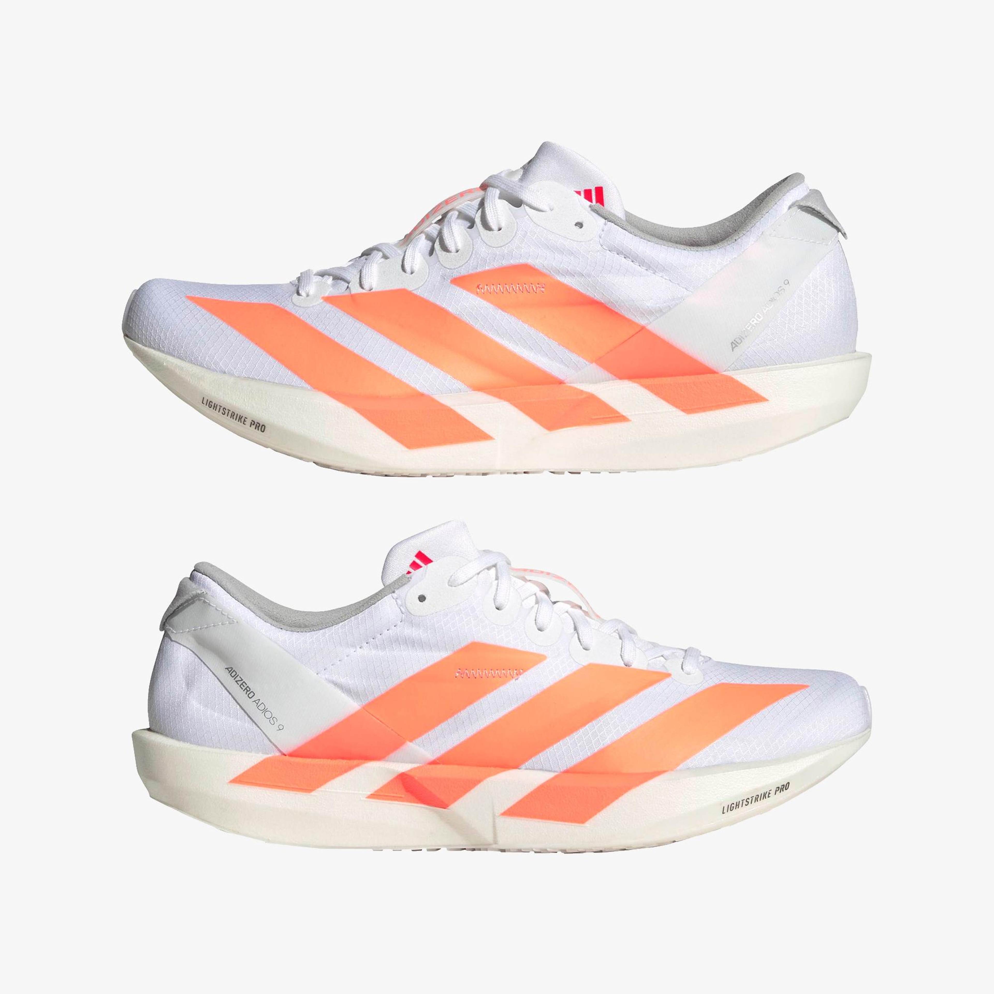 adidas Adizero Adios 9 Kadın Beyaz Koşu Ayakkabısı