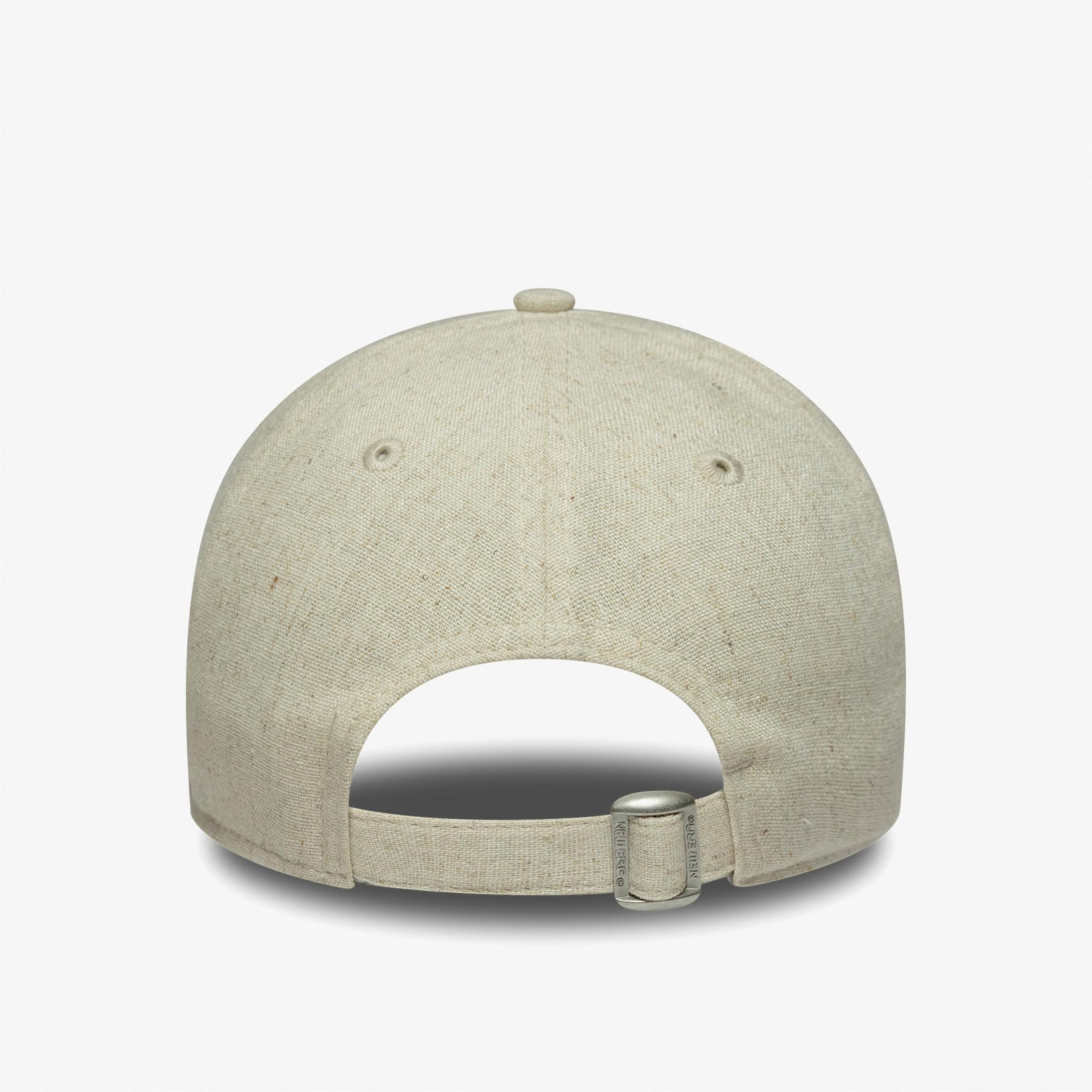 New Era 9Forty New York Yankes Mlb Linen Kadın Krem Şapka