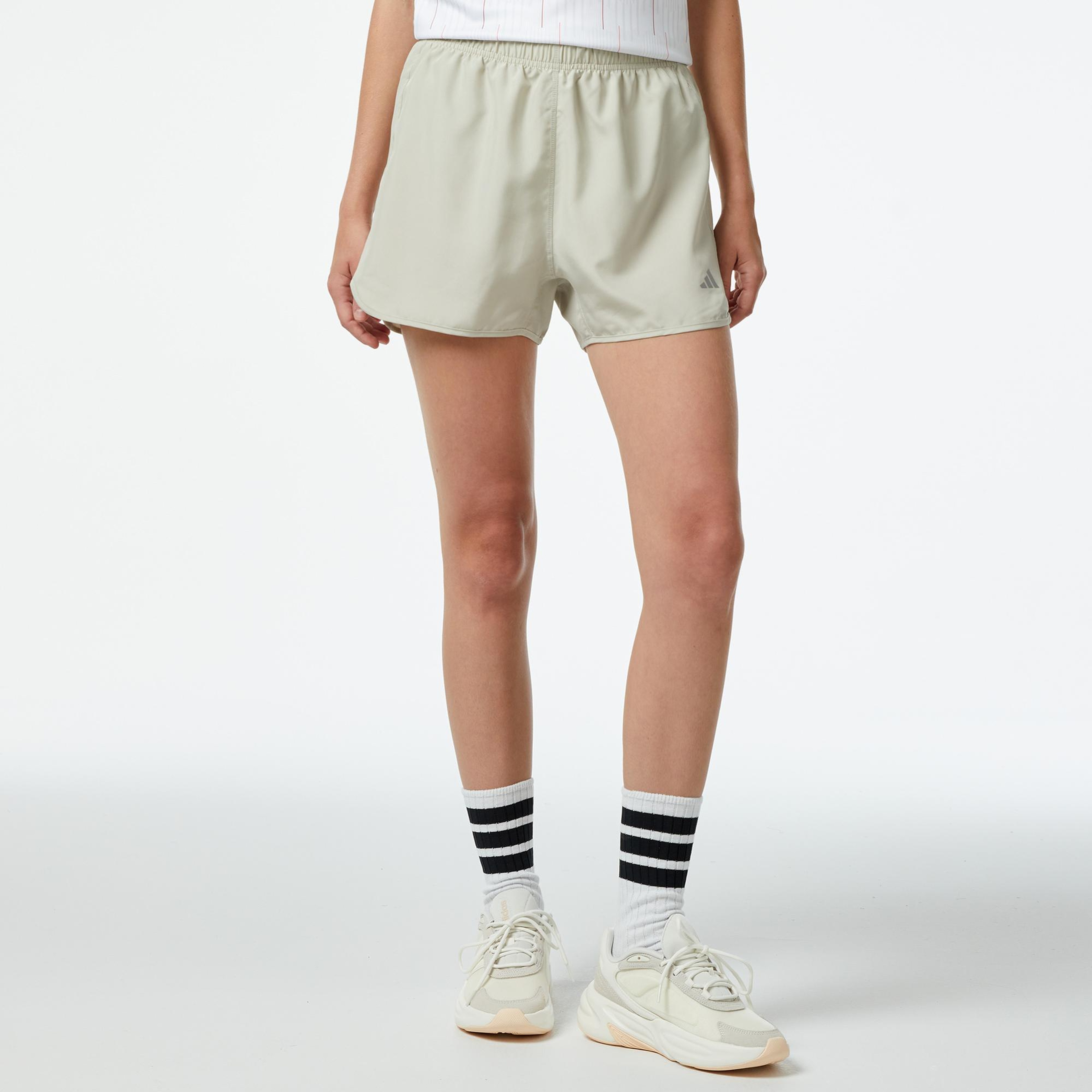 adidas Run It Short Kadın Bej Koşu Şortu