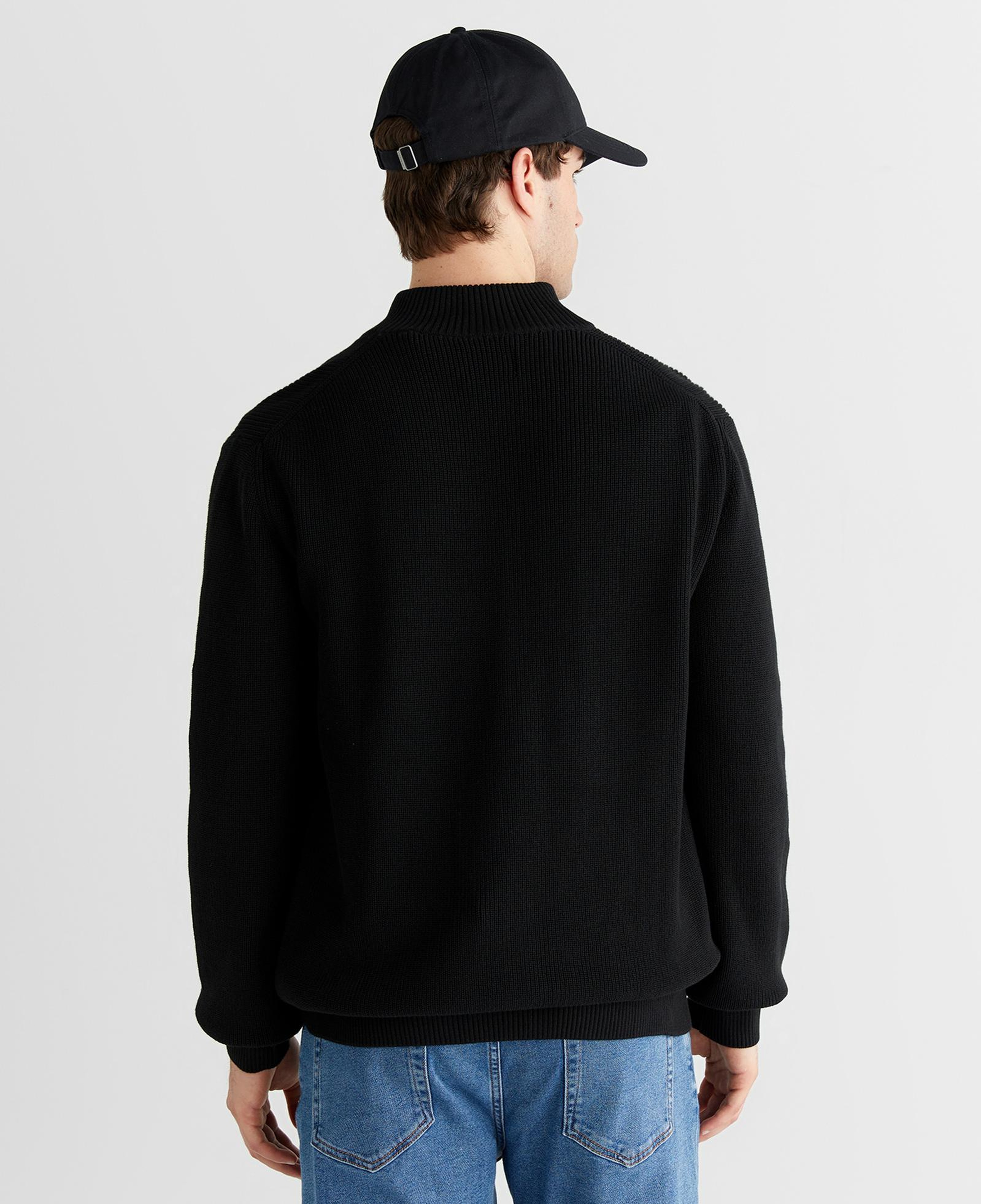 GANT Erkek Siyah Regular Fit Düğmeli Hırka