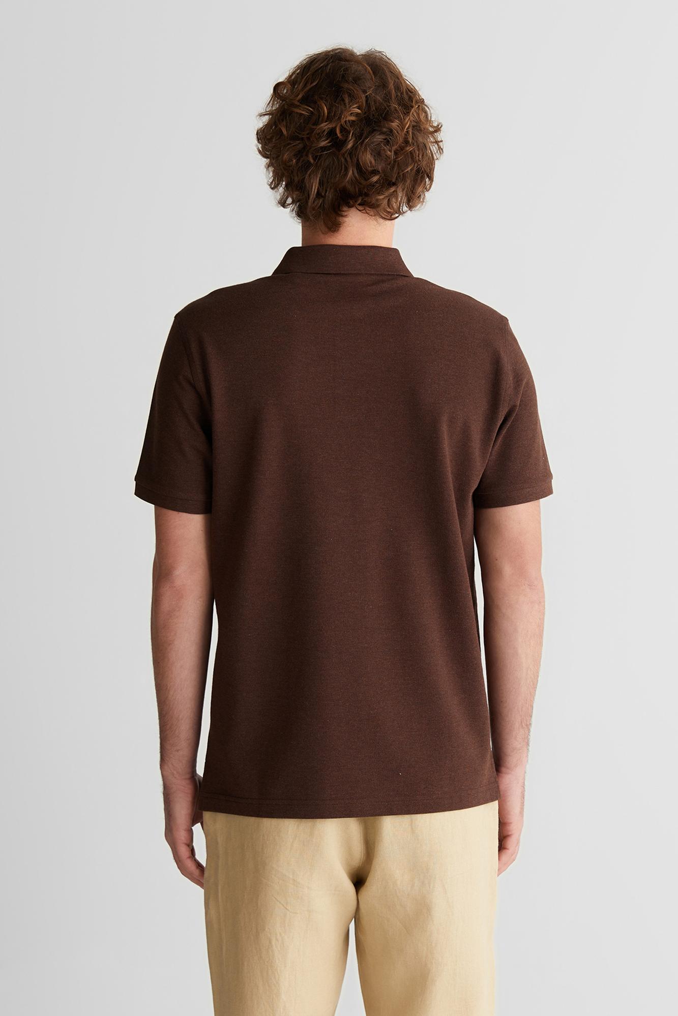 GANT Erkek Krem Regular Fit Logolu Polo Yaka T-Shirt