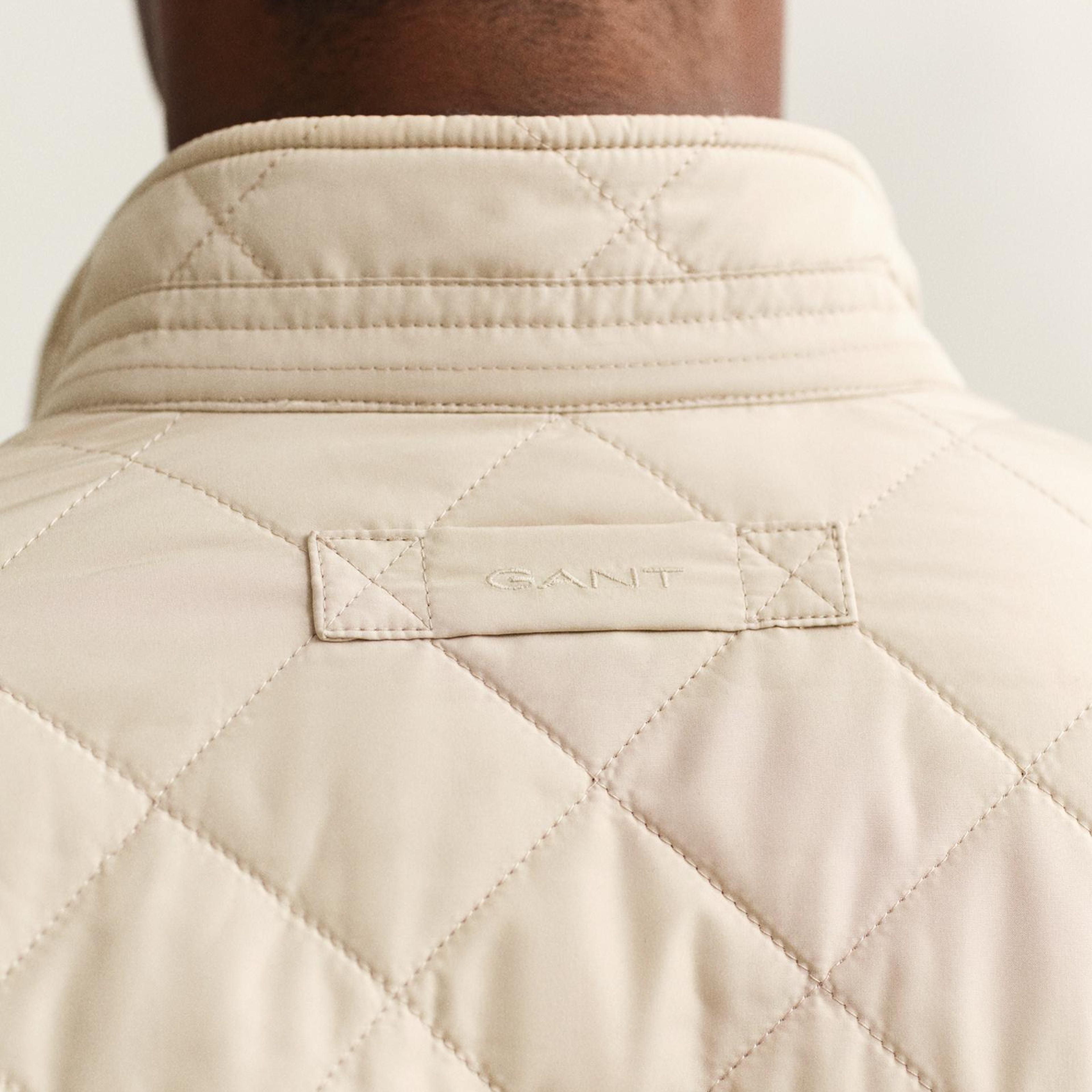 GANT Erkek Bej Dik Yaka Logolu Ceket