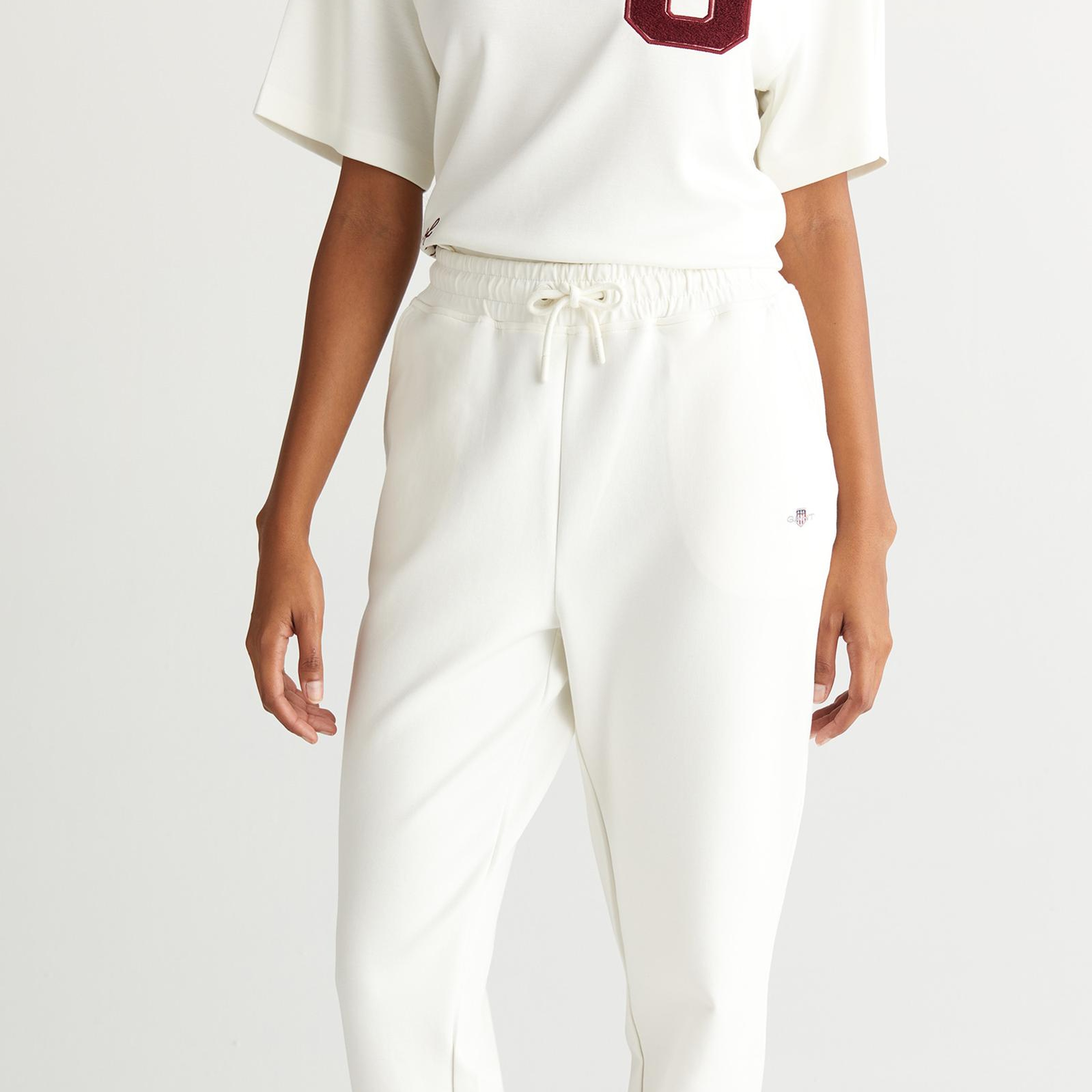 GANT Kadın Beyaz Regular Fit Eşofman Altı