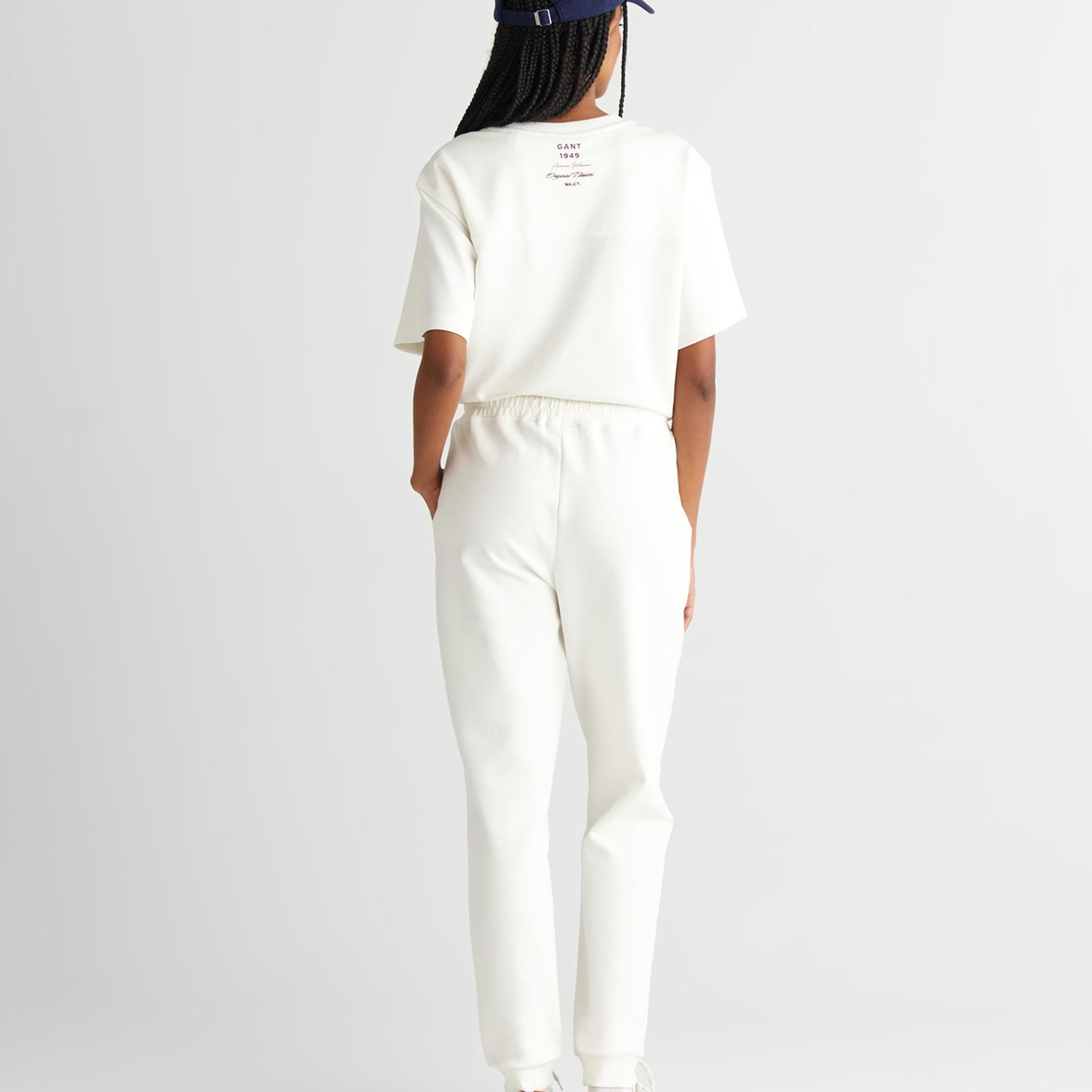 GANT Kadın Beyaz Regular Fit Eşofman Altı