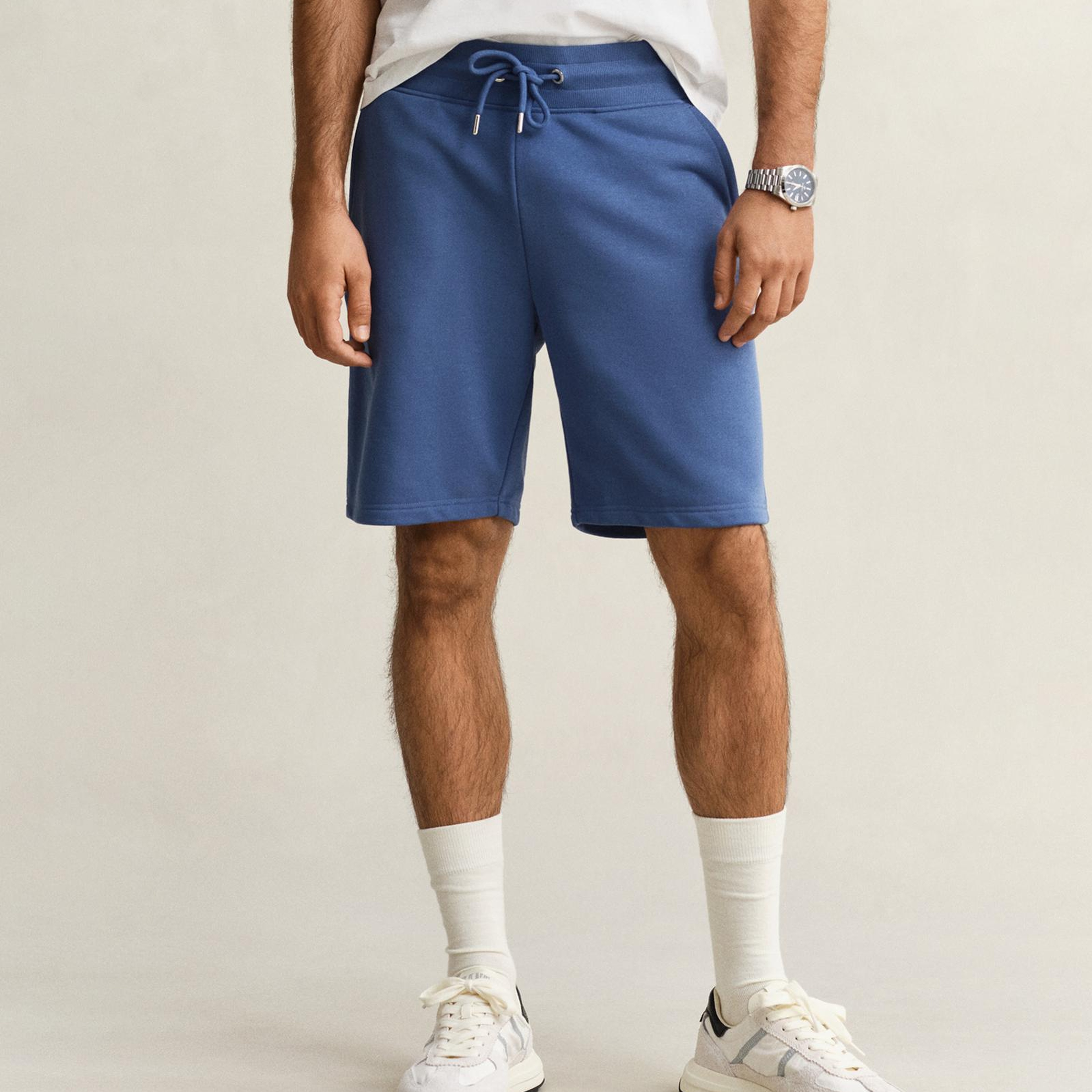 GANT Erkek Mavi Logolu Şort