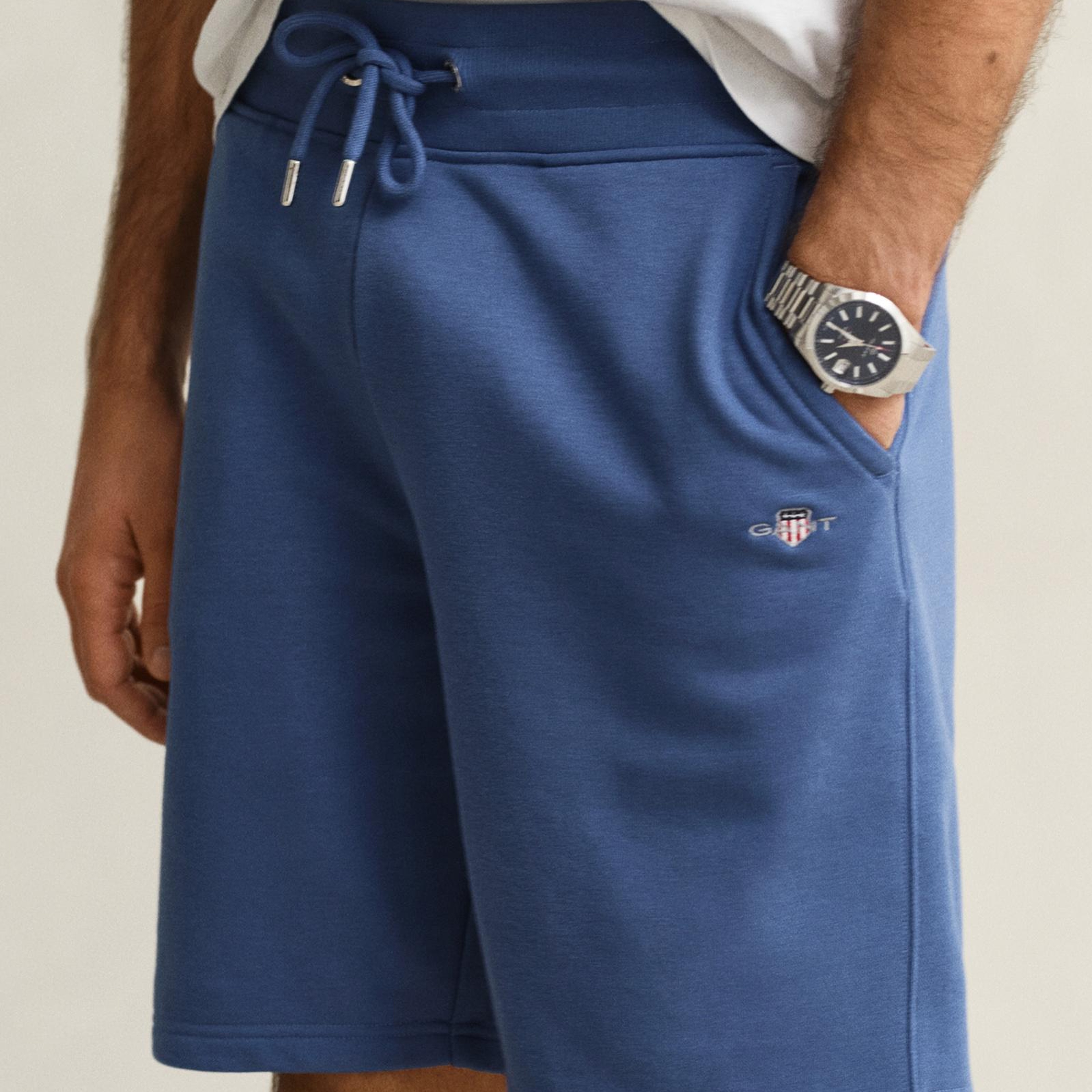 GANT Erkek Mavi Logolu Şort