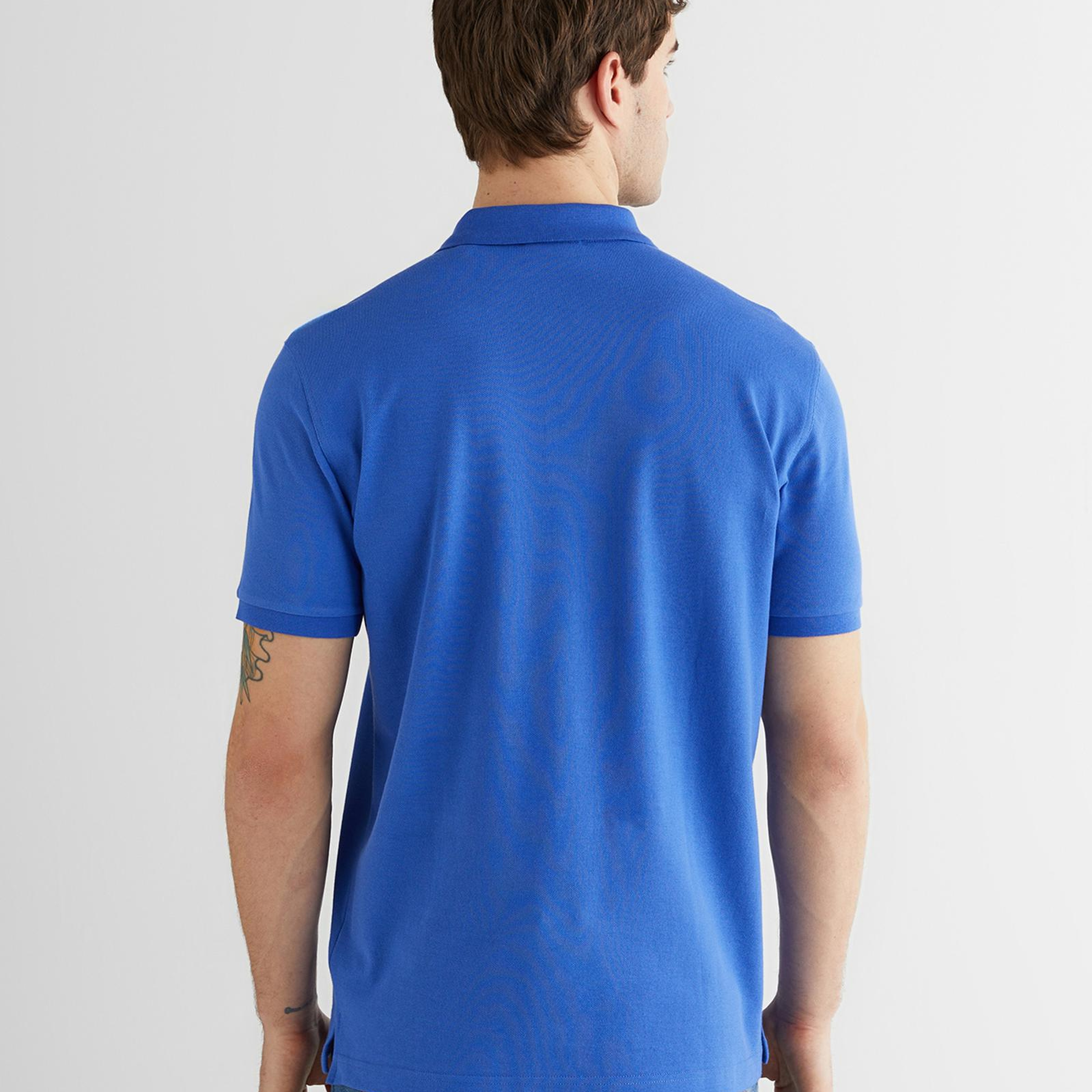 GANT Erkek Mavi Regular Fit Logolu Polo Yaka T-Shirt