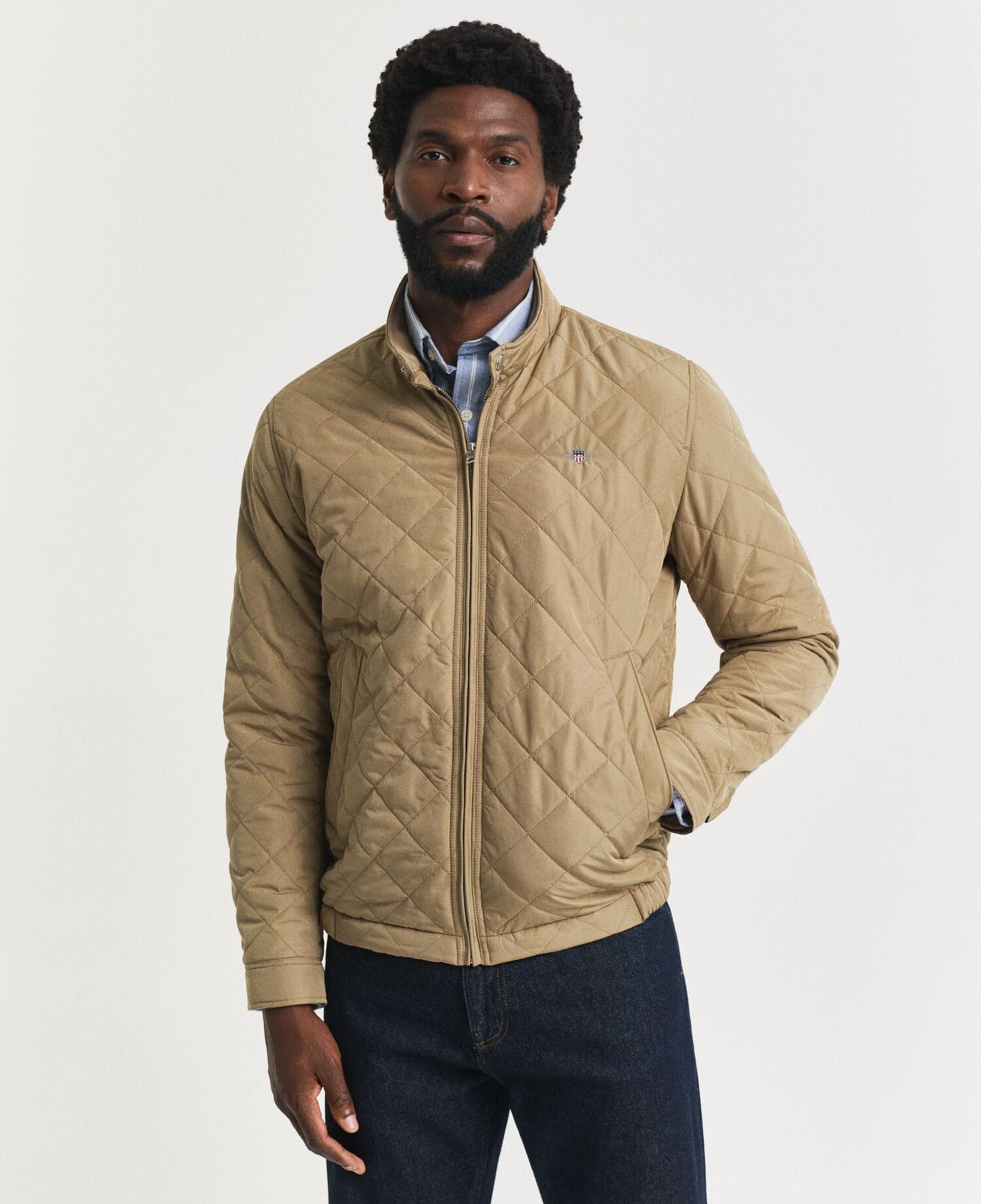 GANT Erkek Bej Regular Fit Fermuarlı Mont