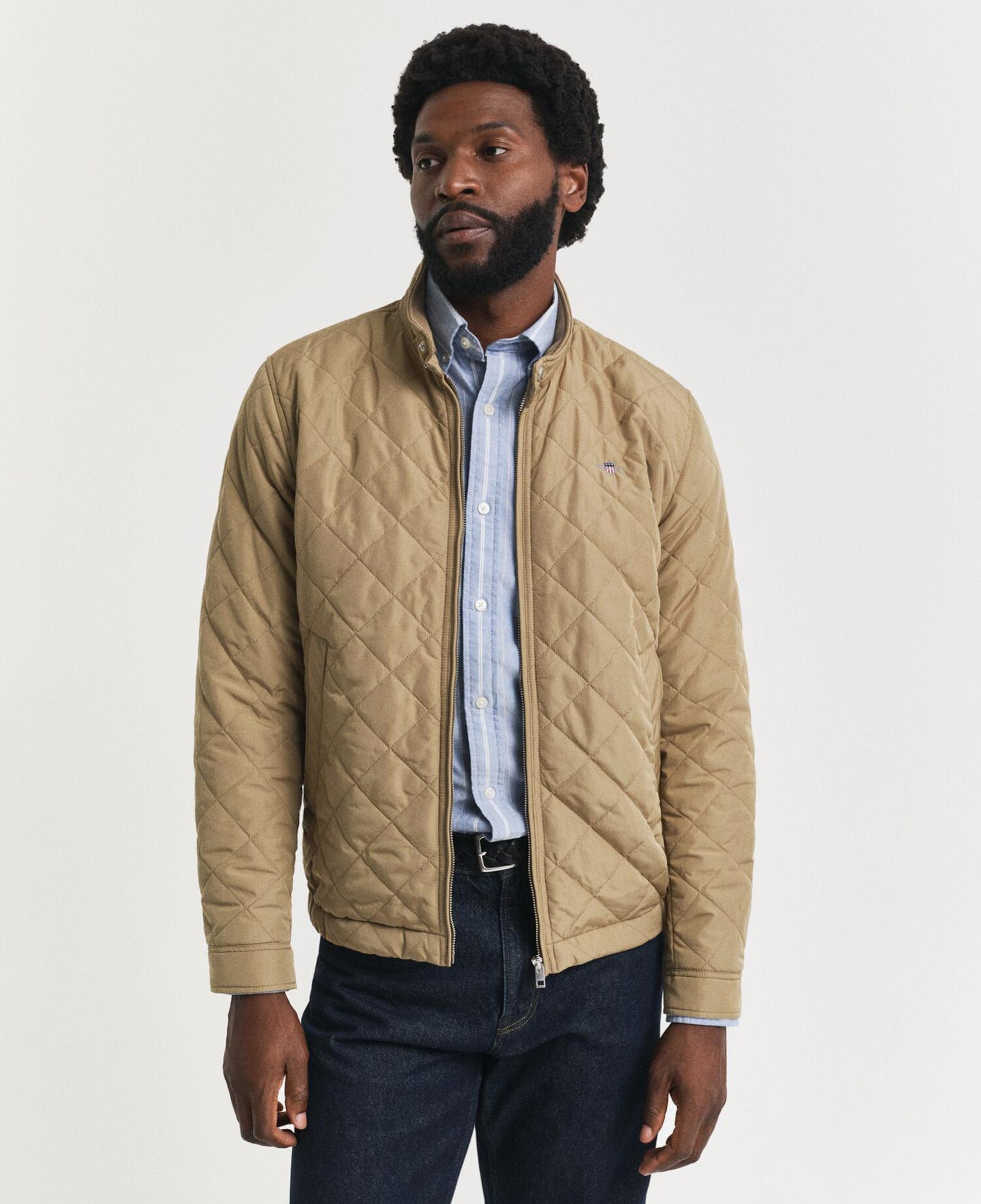 GANT Erkek Bej Regular Fit Fermuarlı Mont