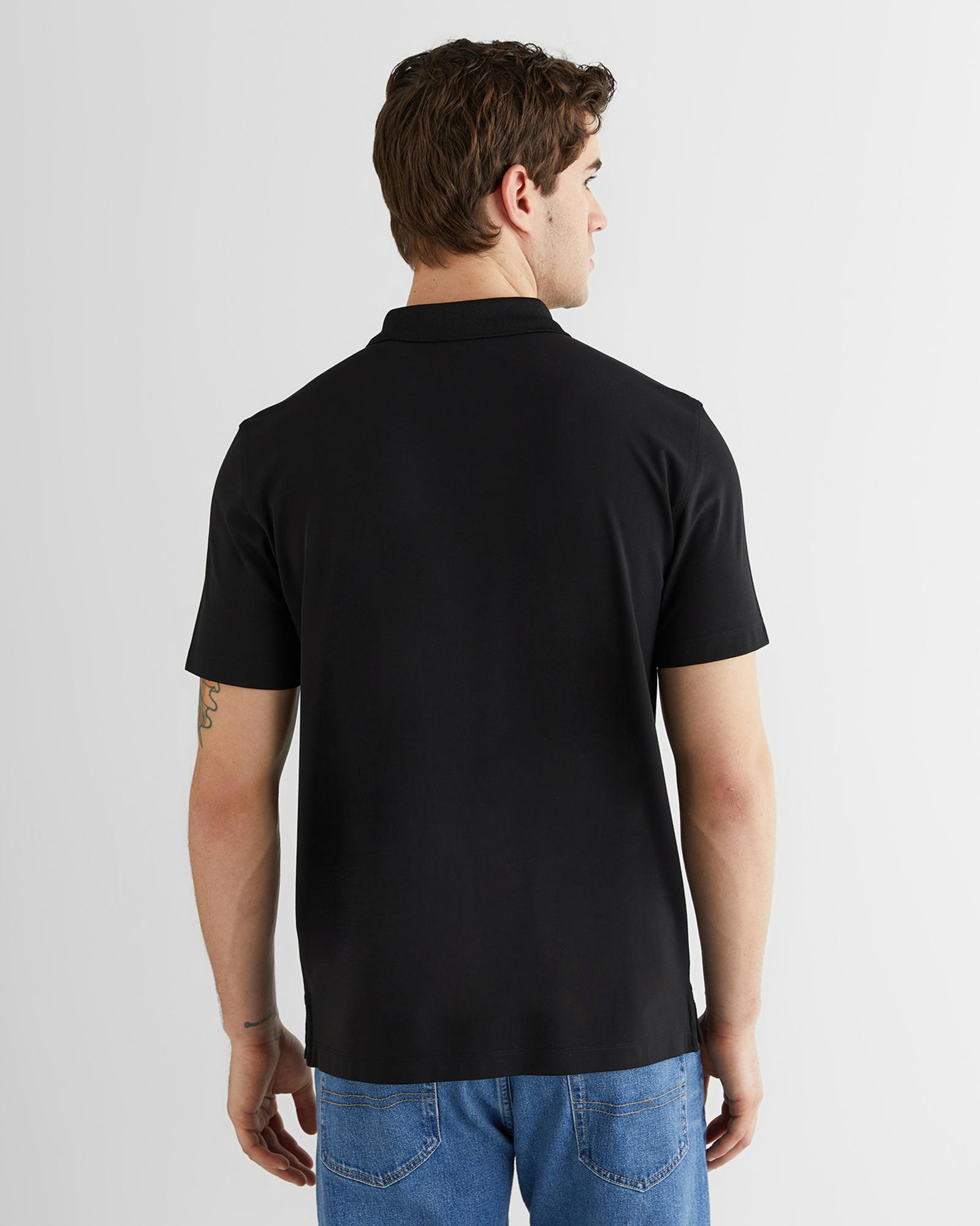 GANT Erkek Siyah Regular Fit Logolu Polo Yaka T-Shirt