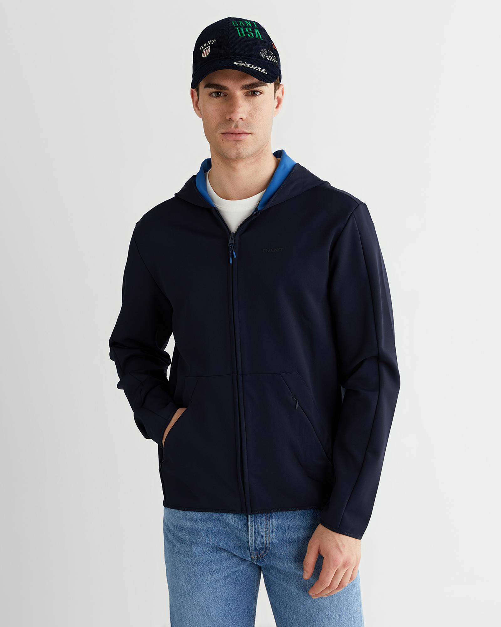 GANT Erkek Lacivert Regular Fit Fermuarlı Ceket