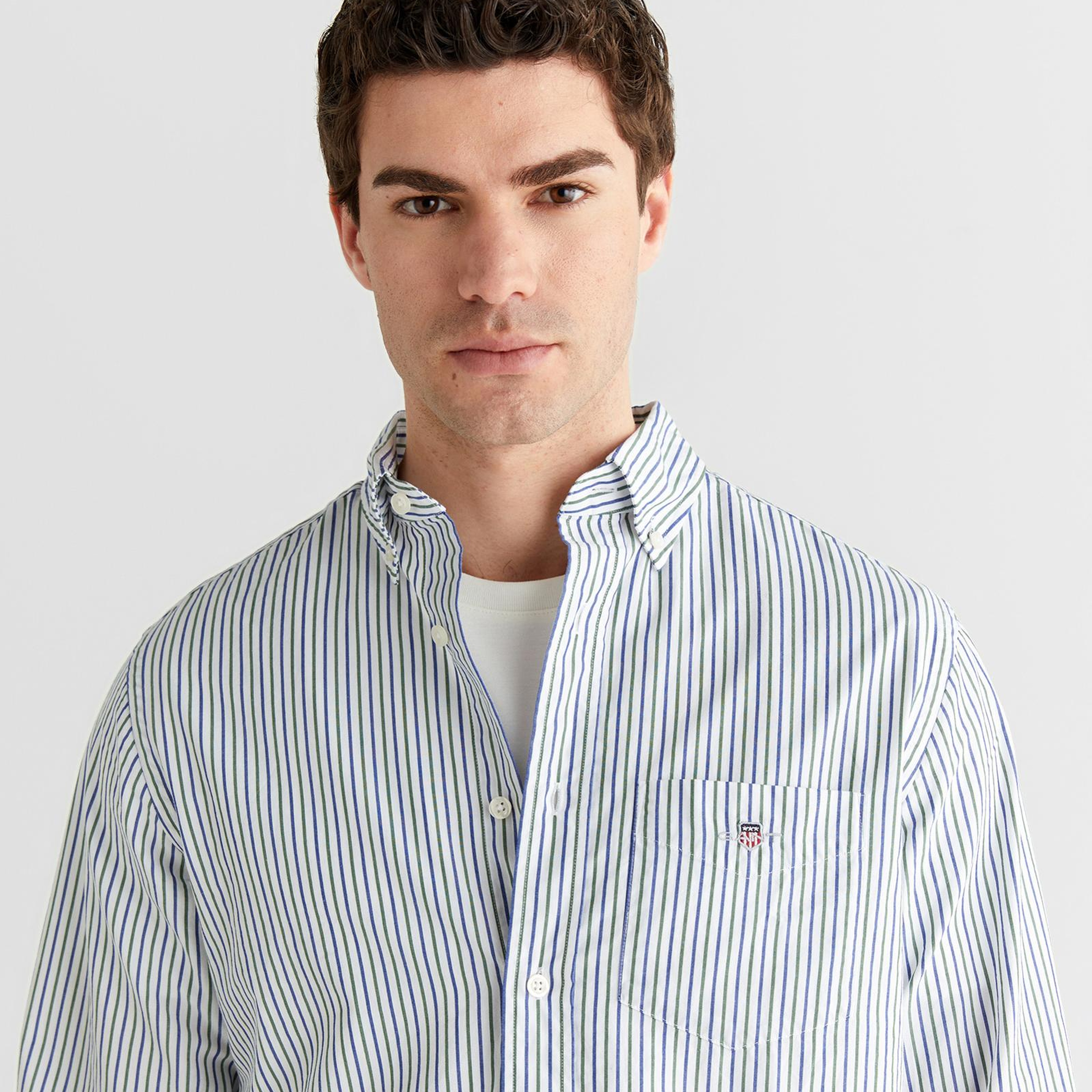 GANT Erkek Yeşil Regular Fit Düğmeli Gömlek