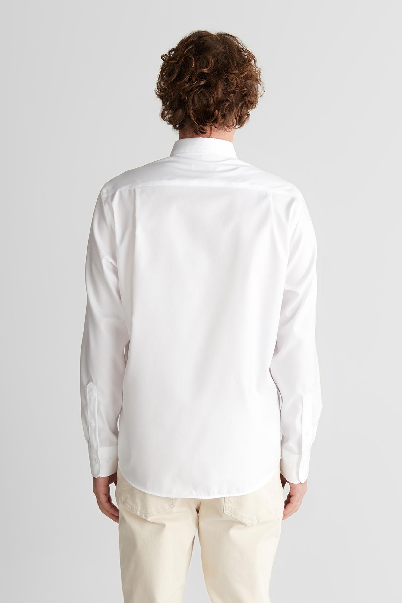 GANT Erkek Beyaz Düğmeli Yaka Logolu Gömlek