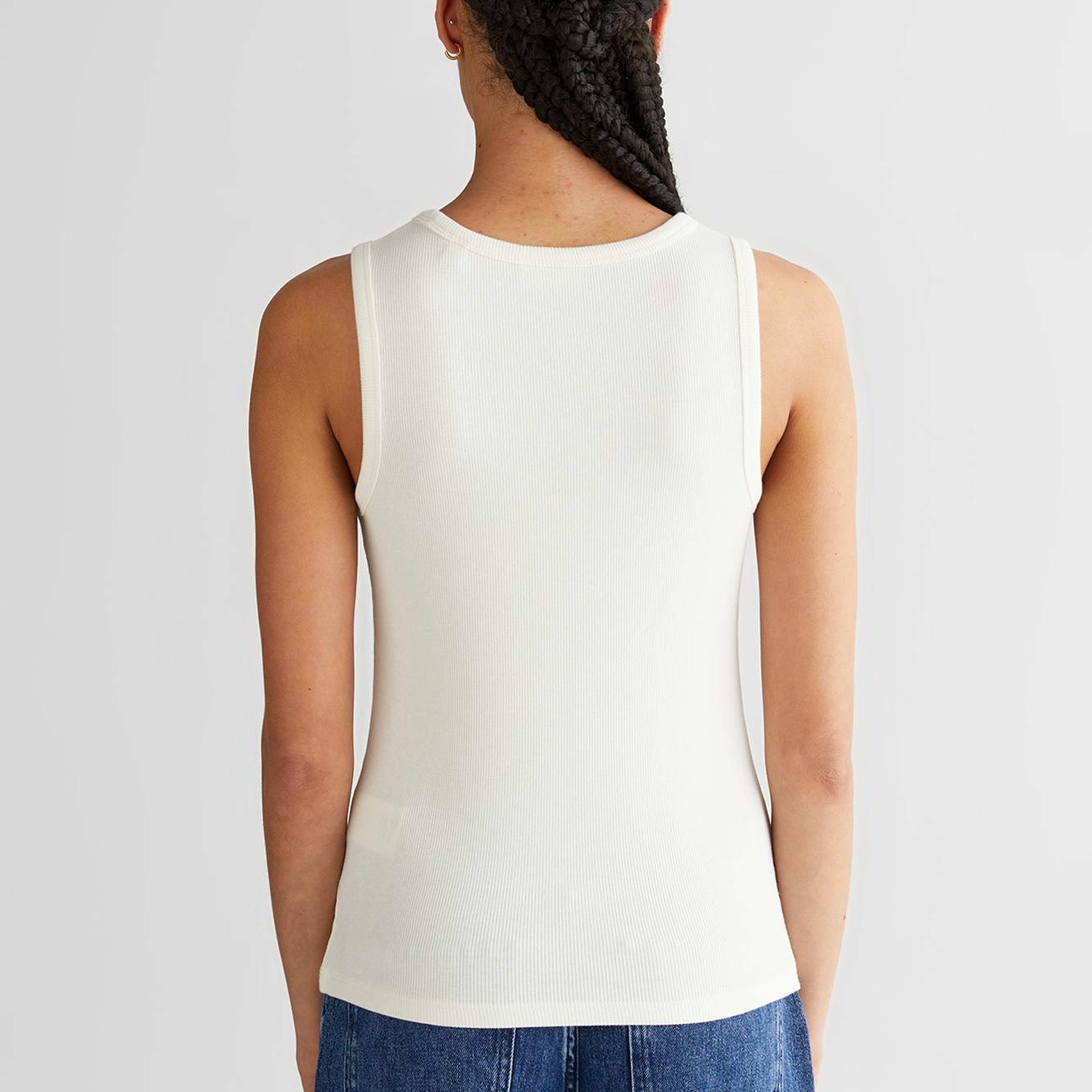 GANT Kadın Beyaz Bisiklet Yaka Regular Fit T-Shirt