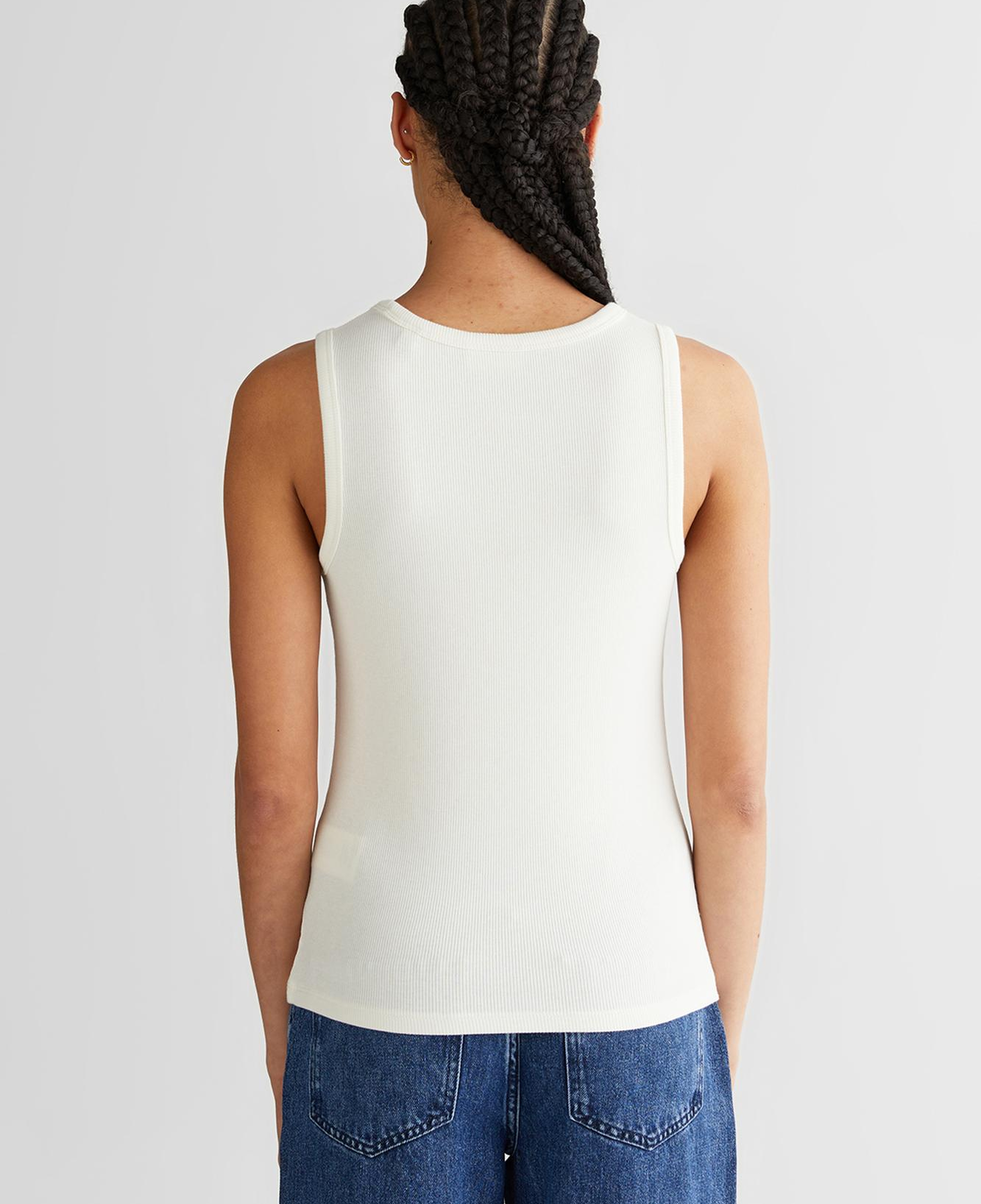 GANT Kadın Beyaz Bisiklet Yaka Regular Fit T-Shirt