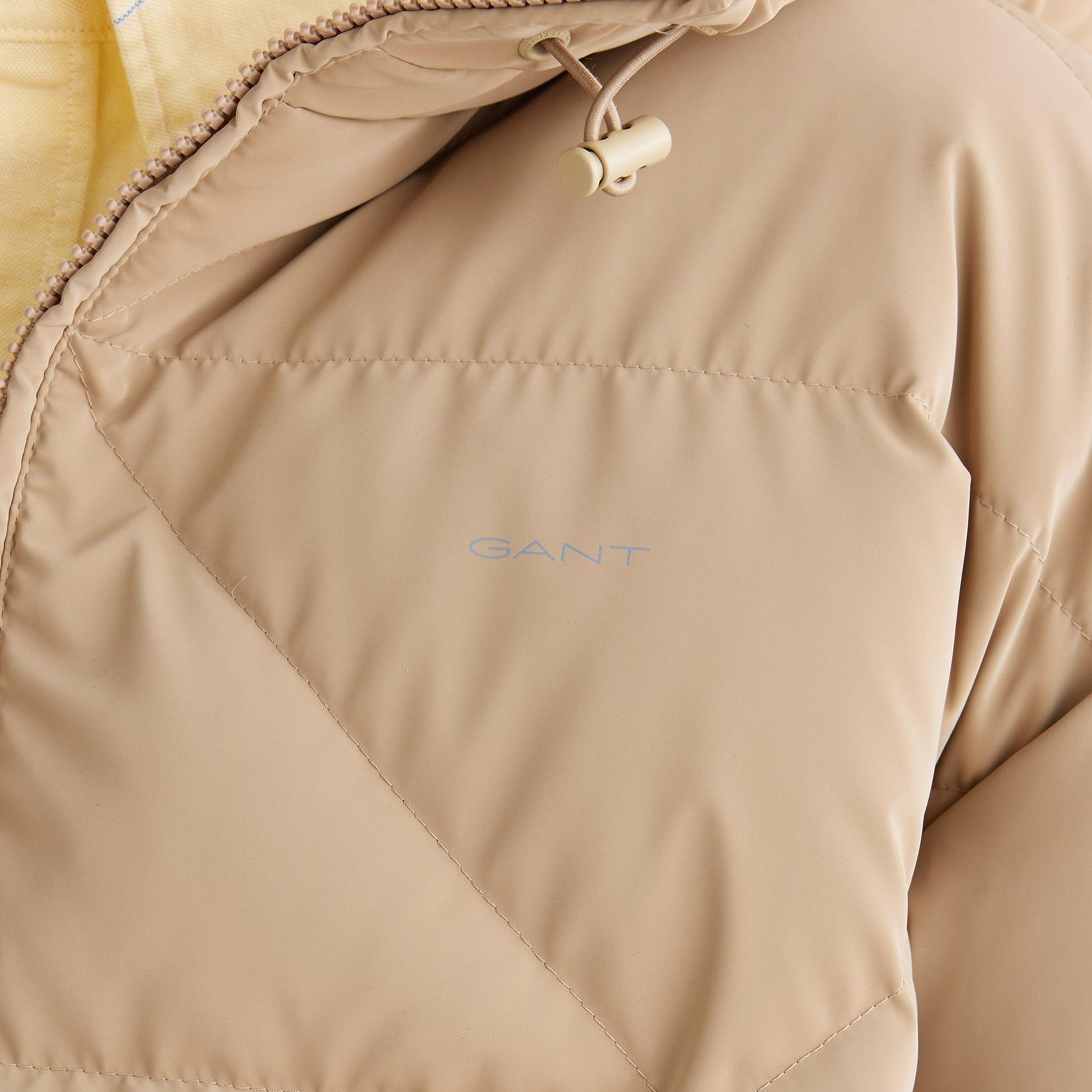 GANT Kadın Bej Regular Fit Fermuarlı Ceket