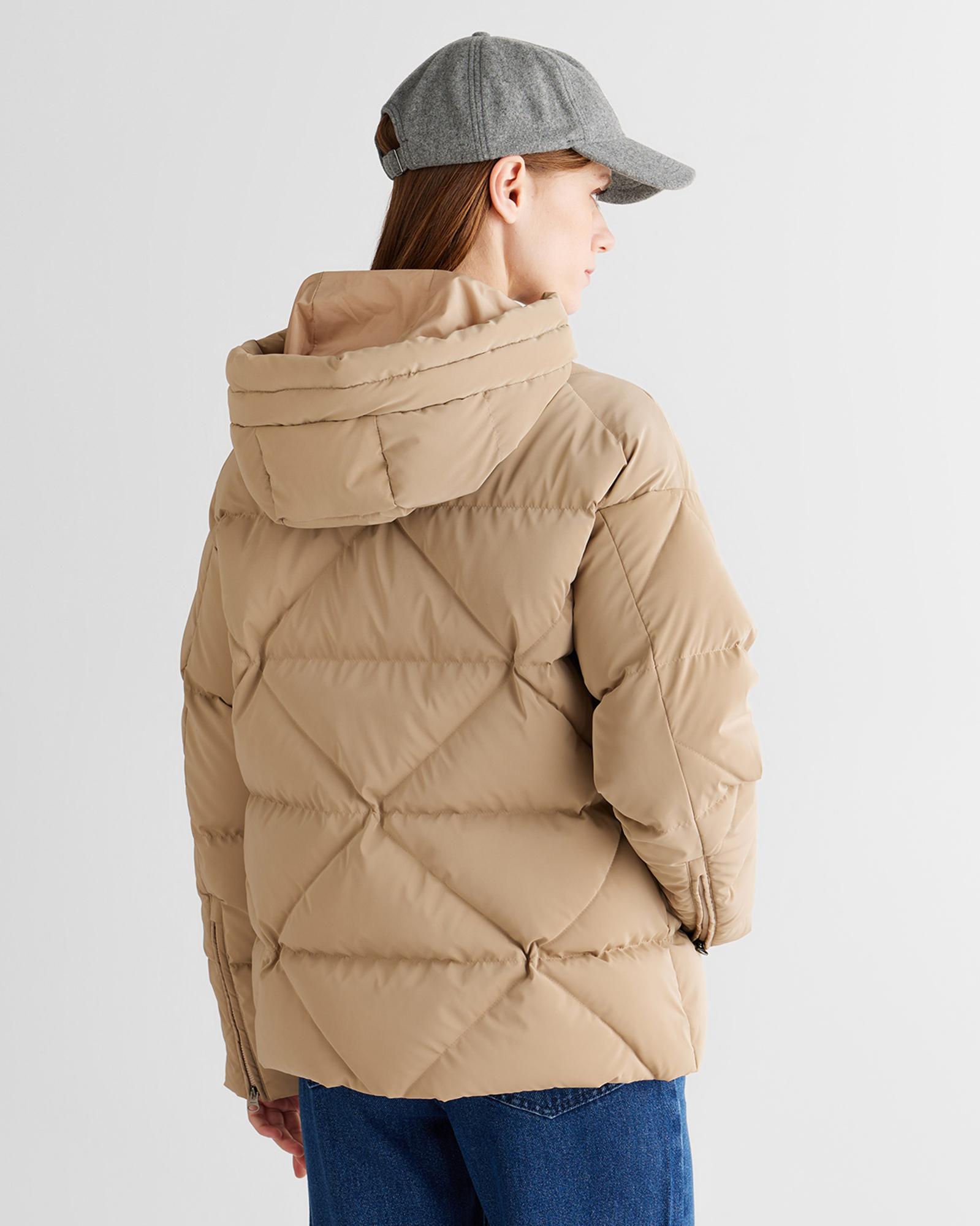 GANT Kadın Bej Regular Fit Fermuarlı Ceket