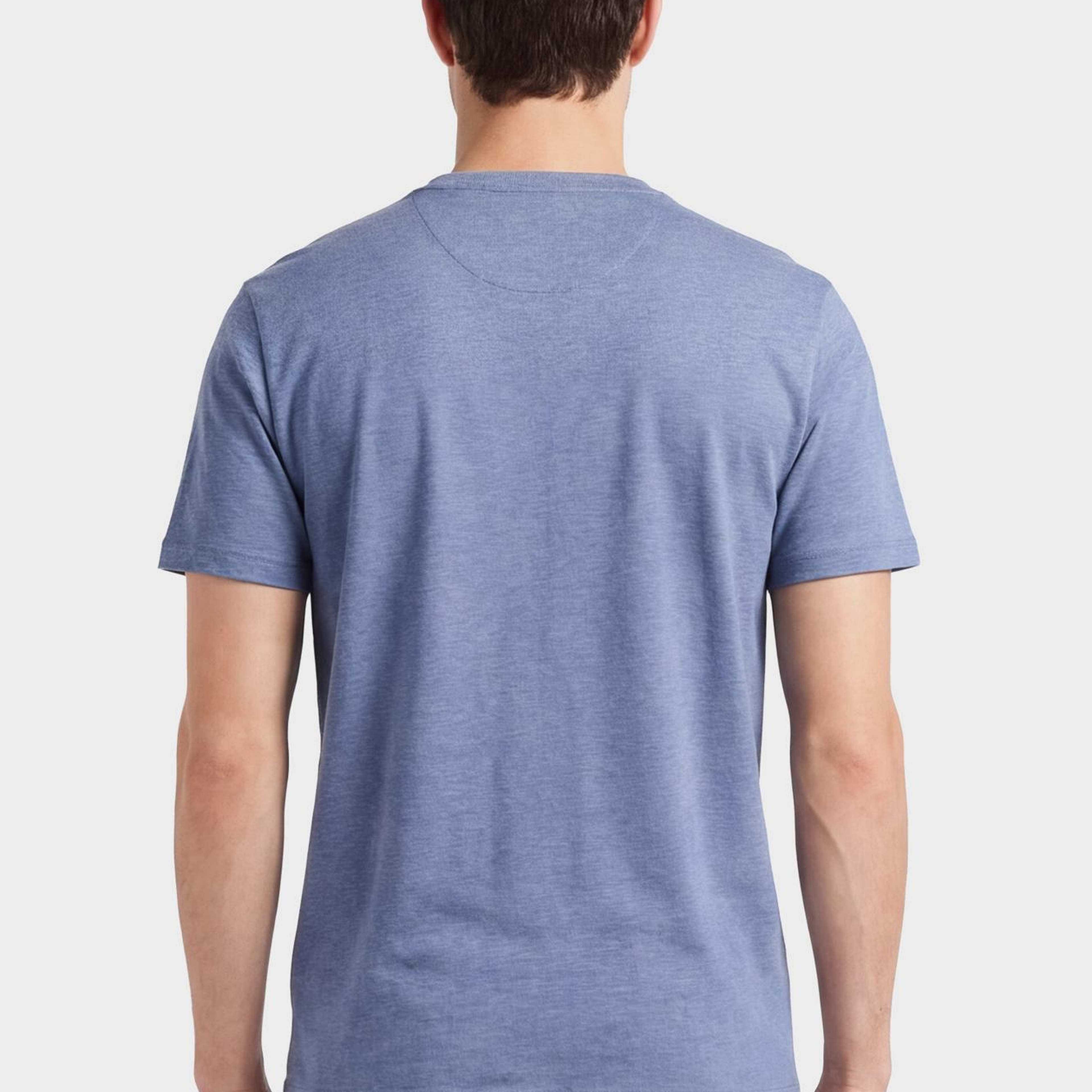 GANT Erkek Mavi Bisiklet Yaka Regular Fit T-Shirt