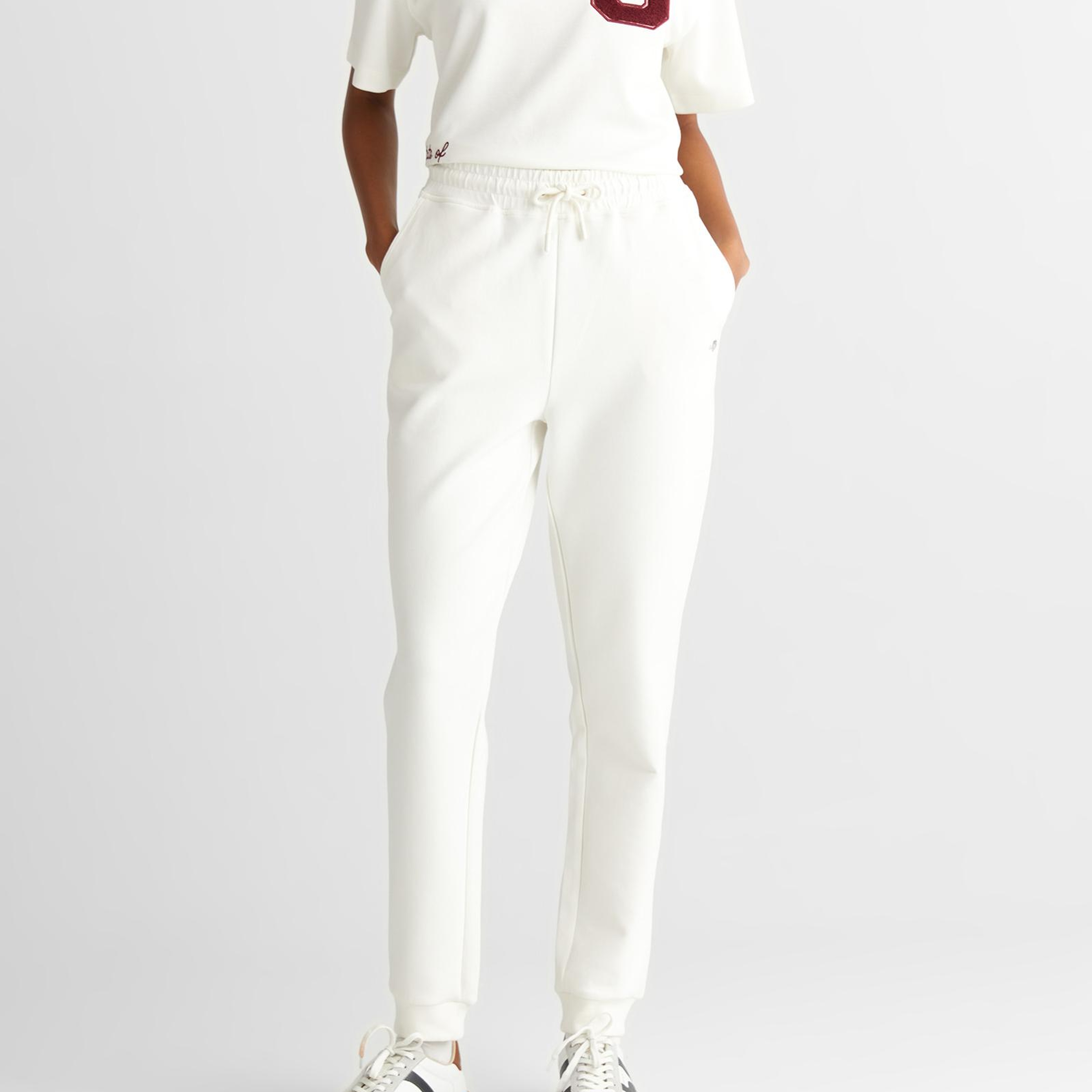 GANT Kadın Beyaz Regular Fit  Eşofman Altı