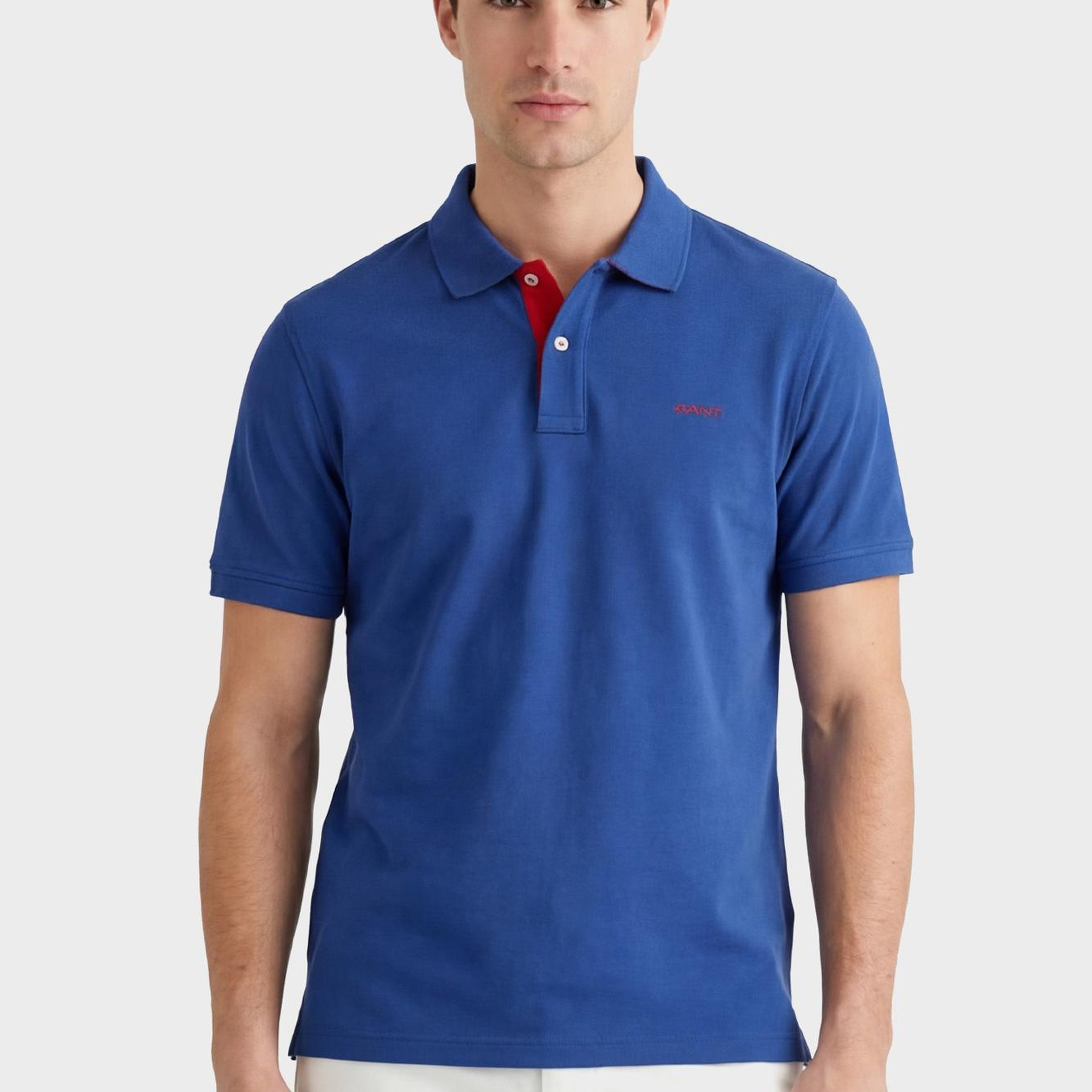 GANT Erkek Mavi Regular Fit Polo Yaka T-Shirt