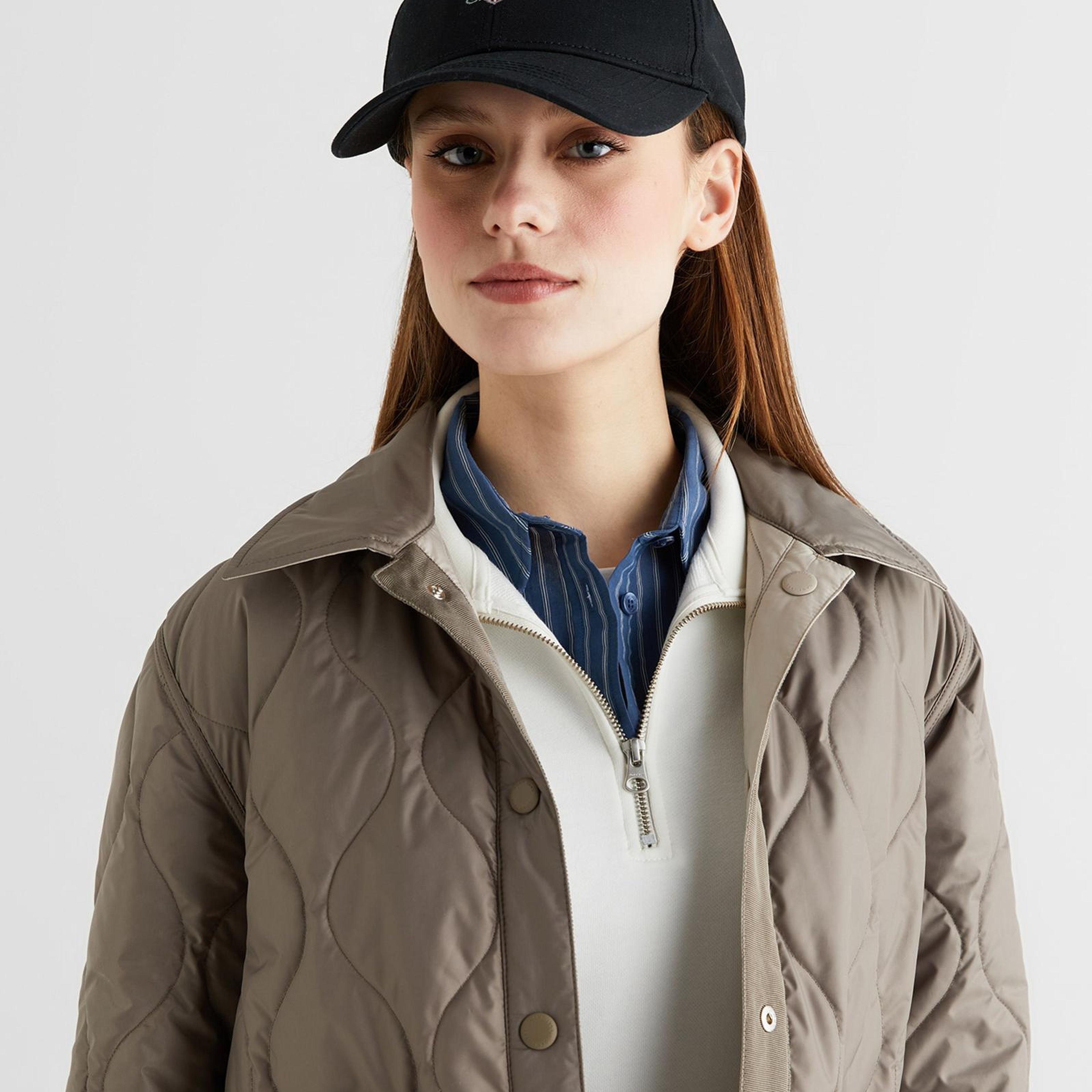 GANT Kadın Bej Gömlek Yaka Ceket