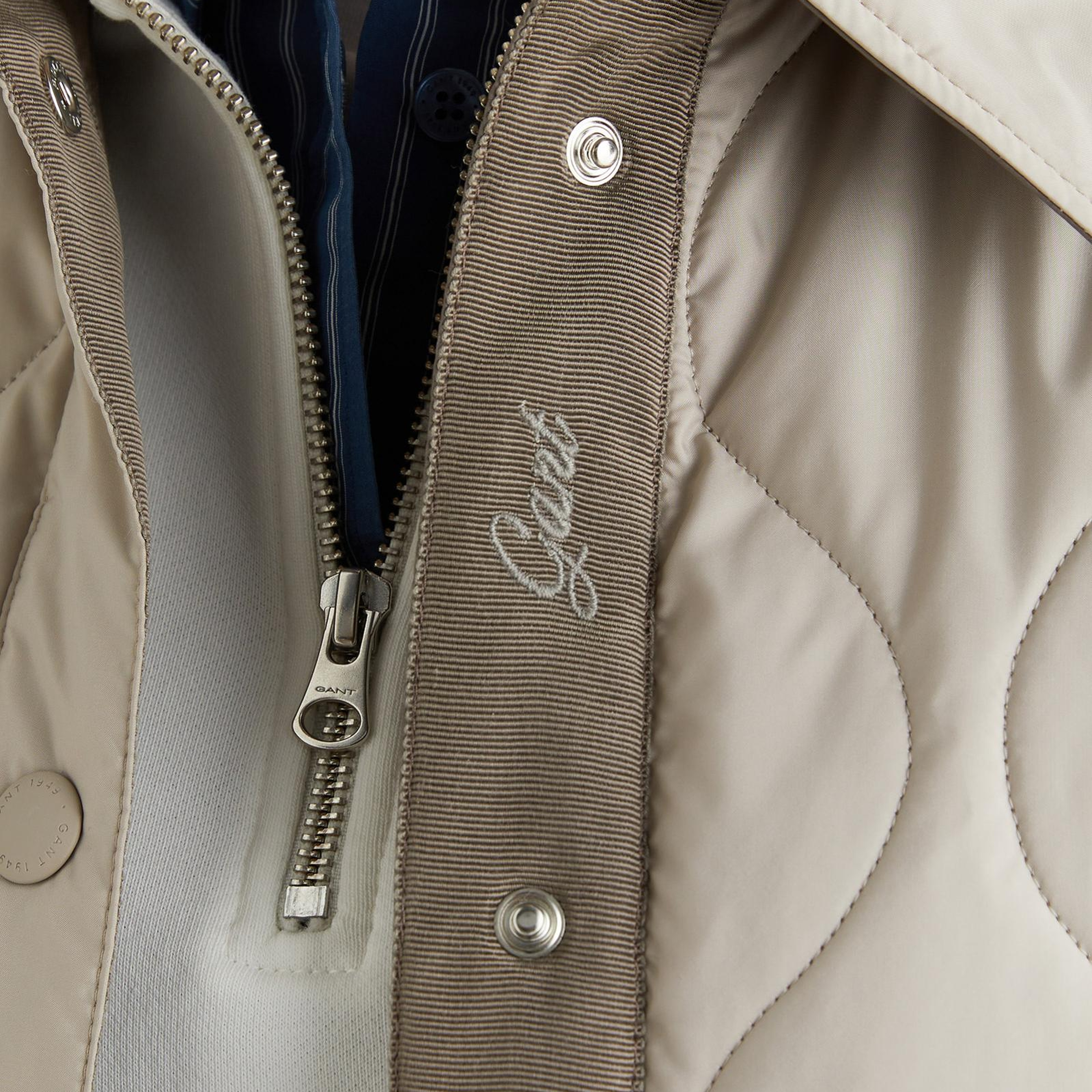 GANT Kadın Bej Gömlek Yaka Ceket