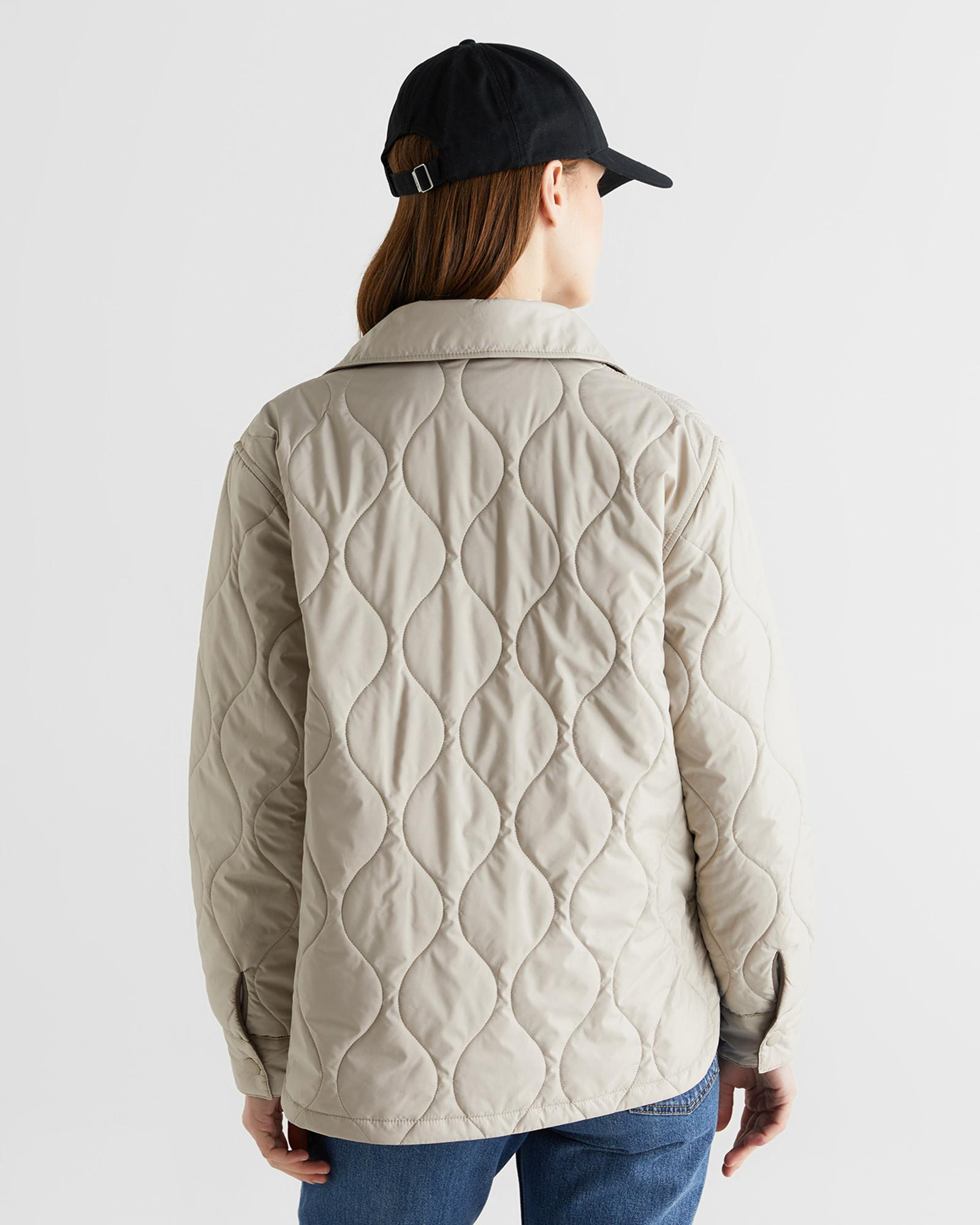 GANT Kadın Bej Gömlek Yaka Ceket