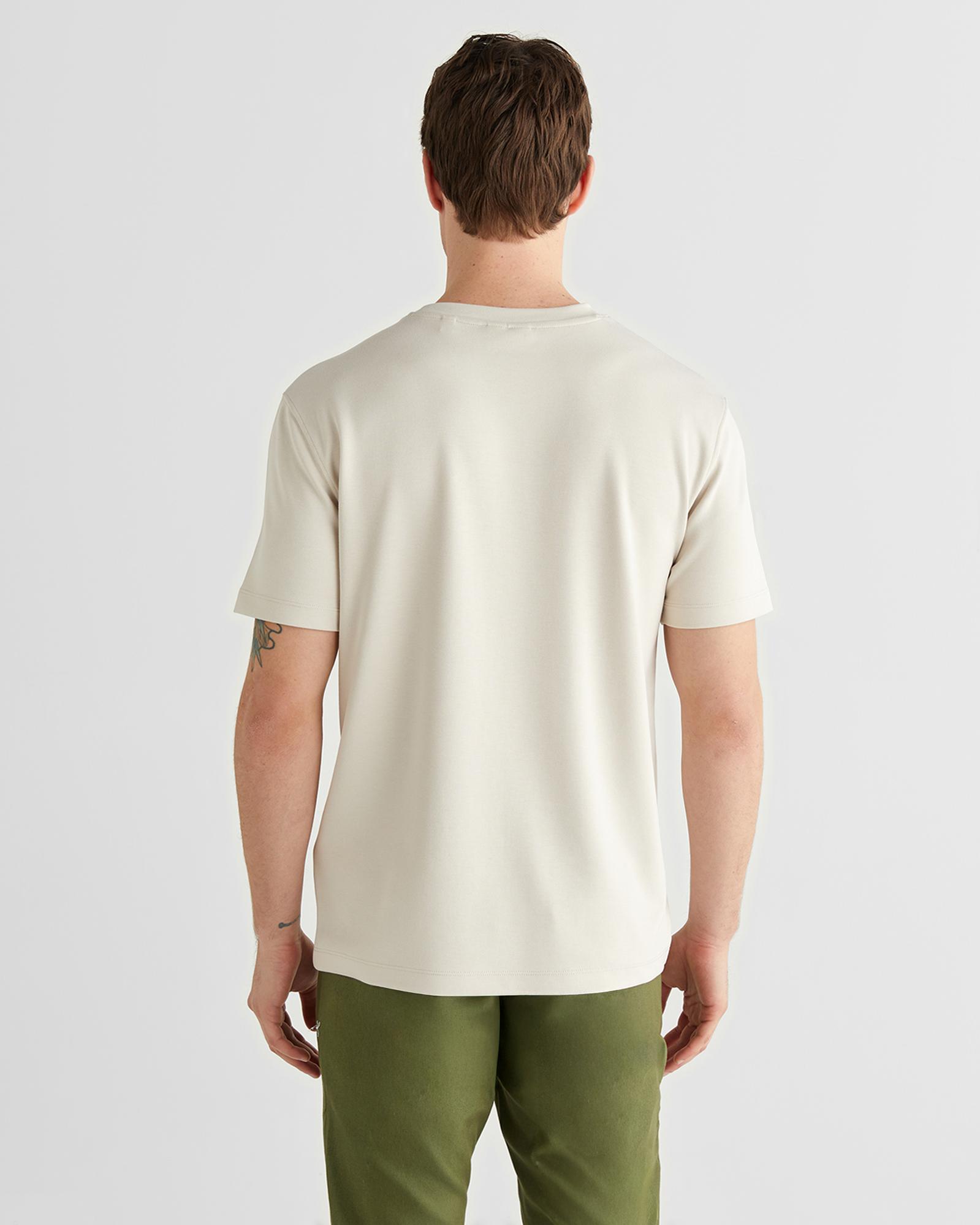 GANT Erkek Krem Bisiklet Yaka Regular Fit T-Shirt