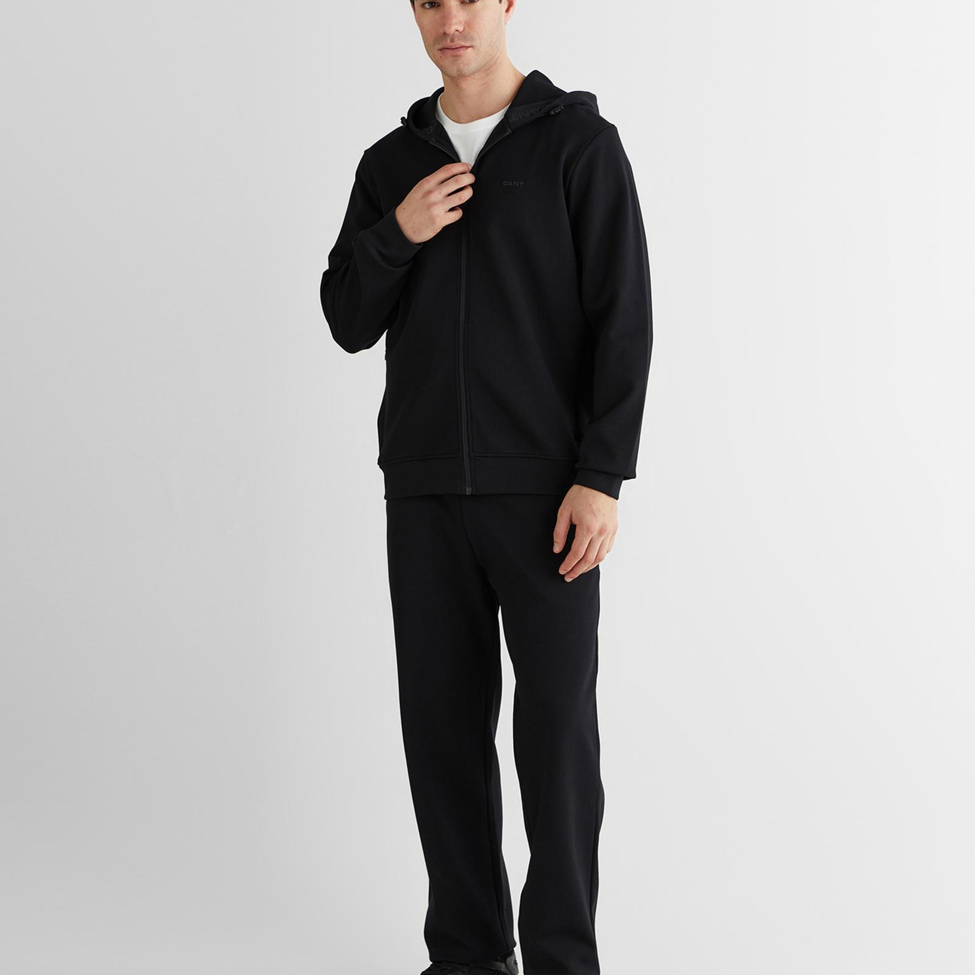 GANT Erkek Siyah Fermuarlı Hırka