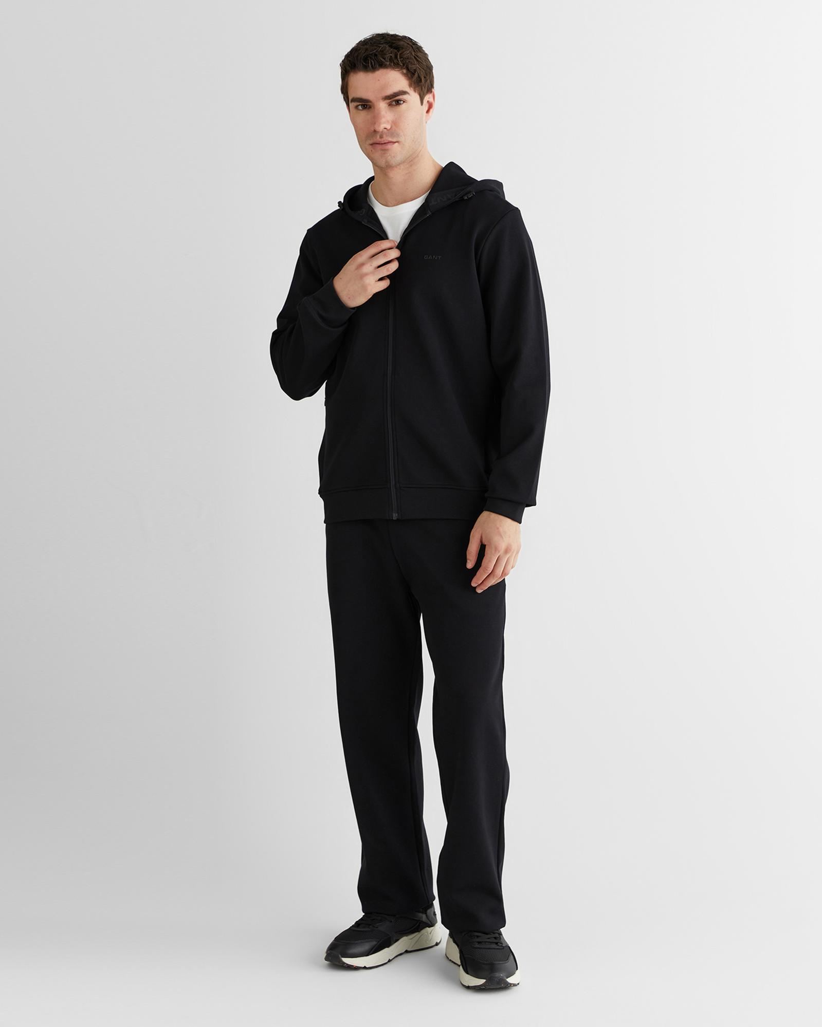 GANT Erkek Siyah Fermuarlı Hırka