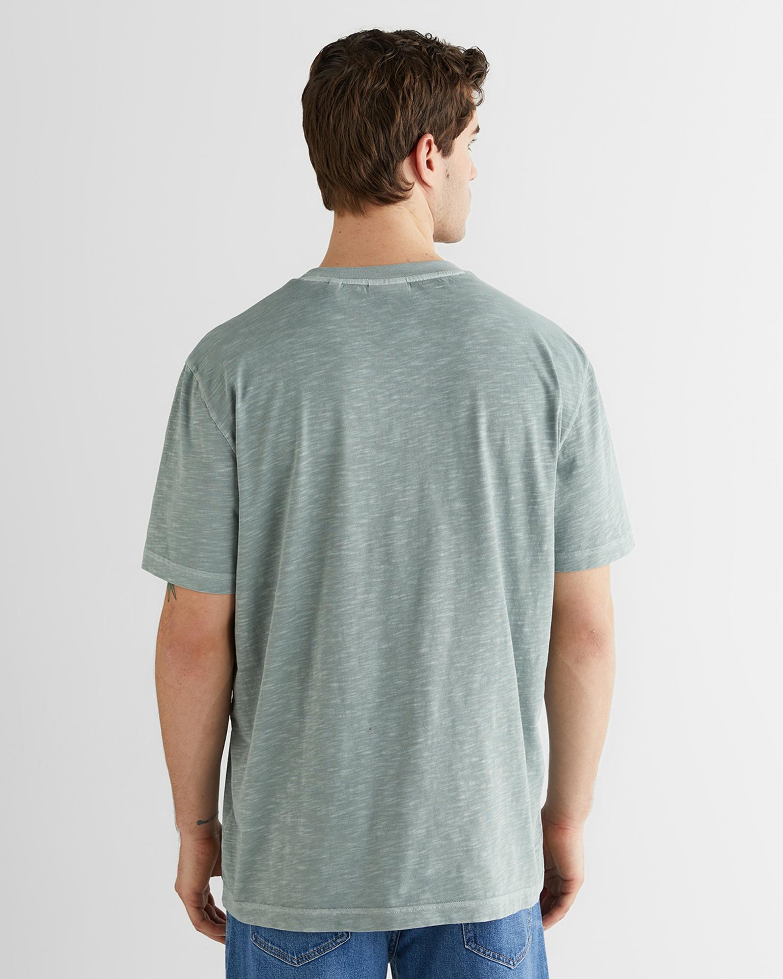 GANT Erkek Yeşil Bisiklet Yaka Regular Fit T-Shirt