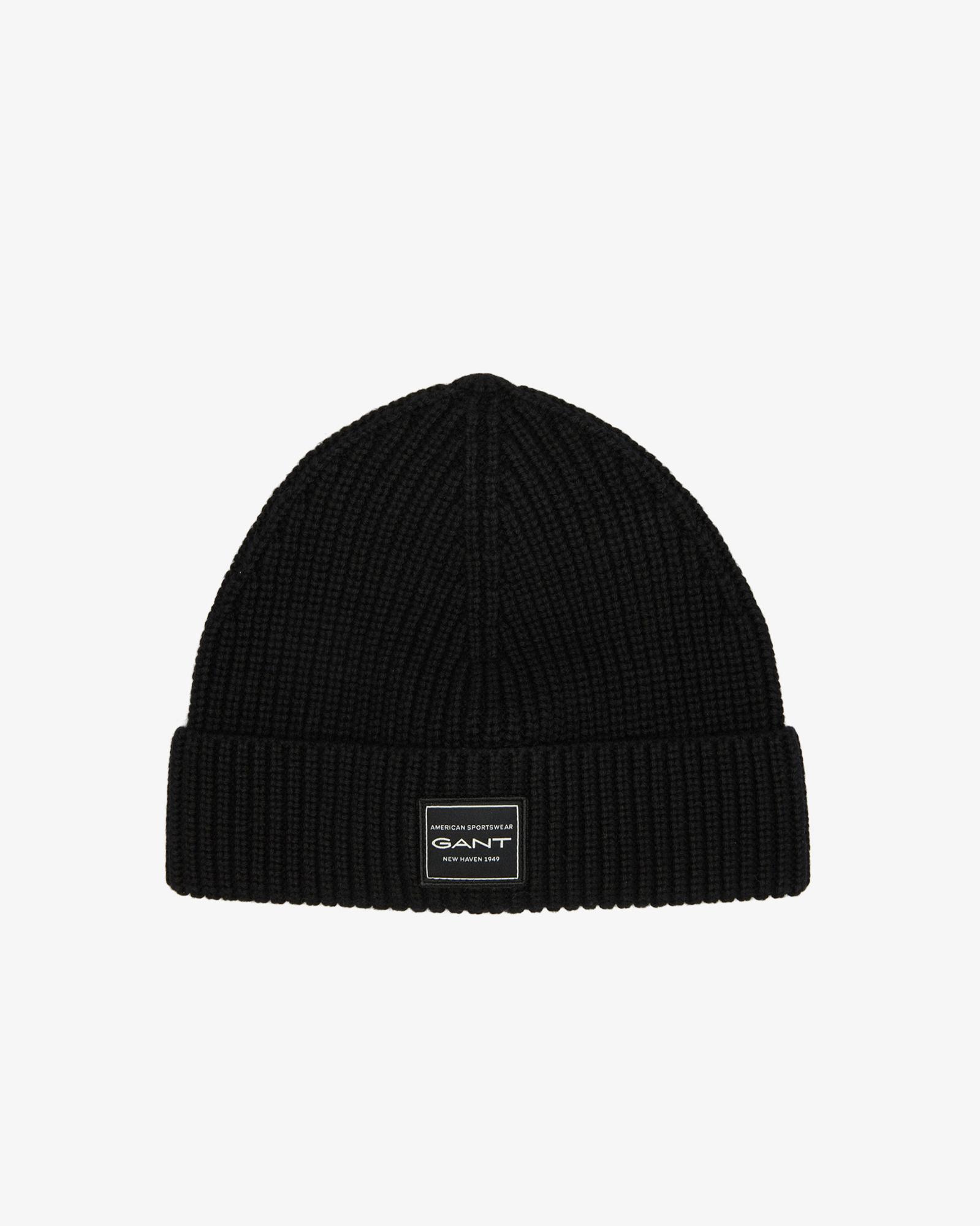 GANT Unisex Siyah Logolu Bere
