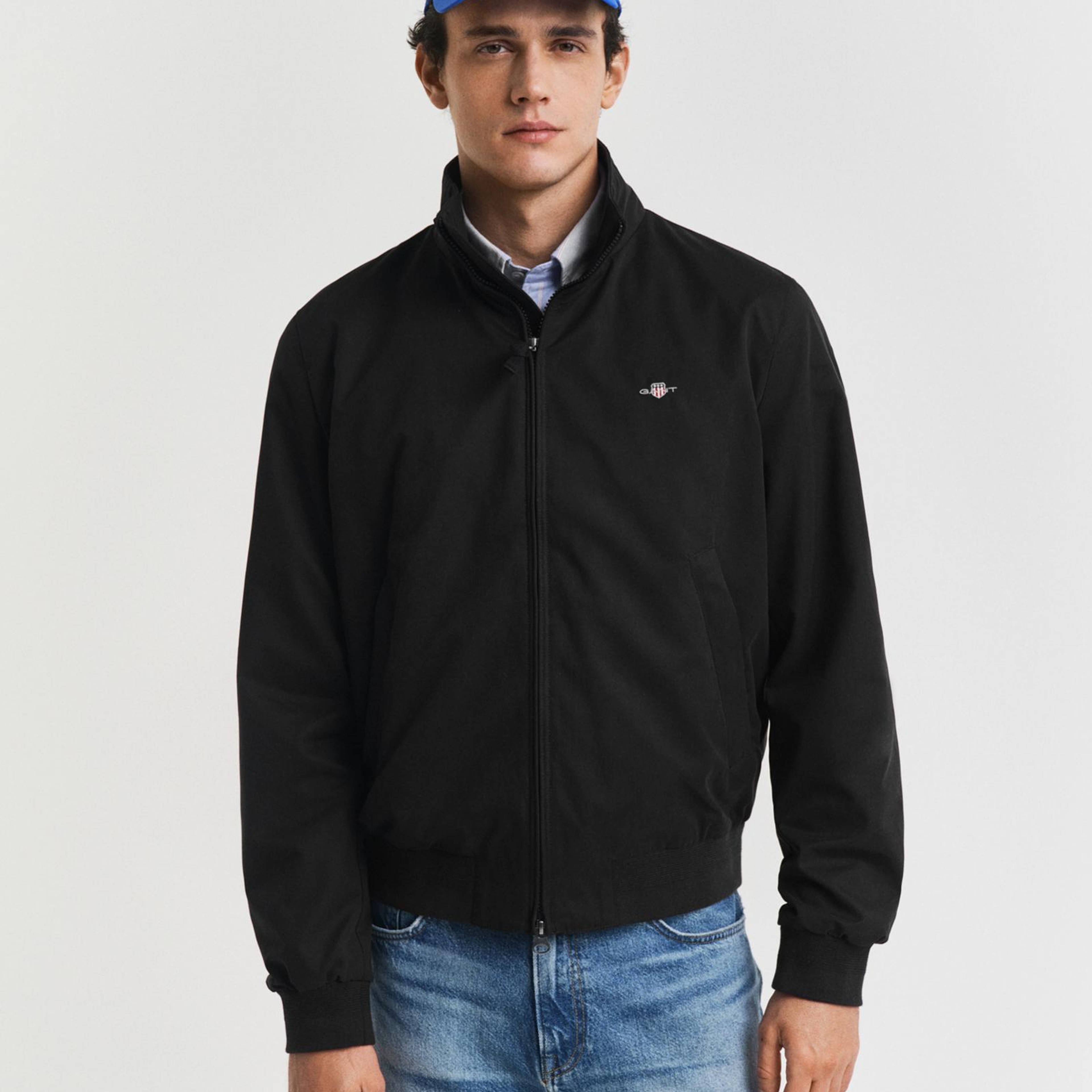 GANT Erkek Siyah Regular Fit Dik Yaka Ceket