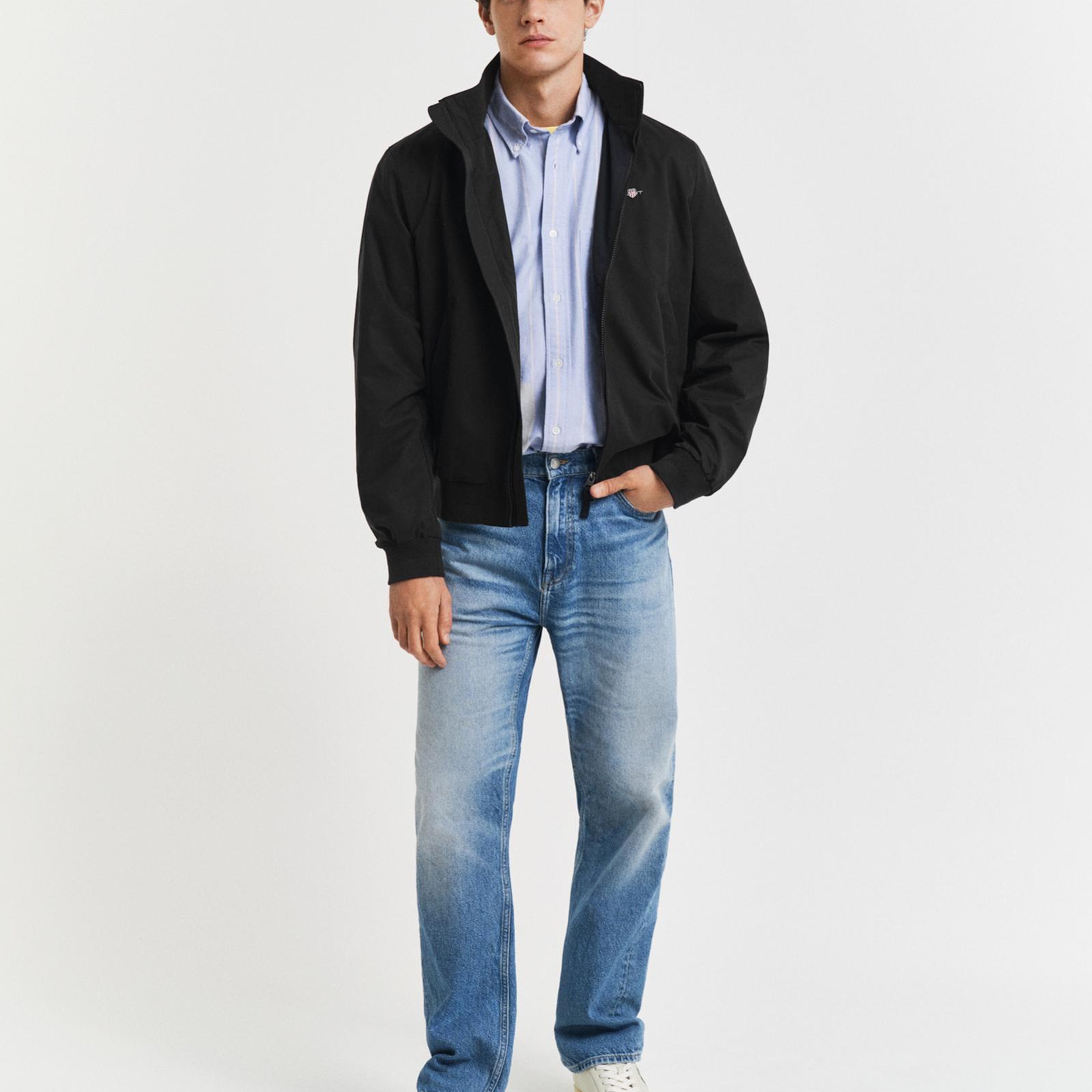 GANT Erkek Siyah Regular Fit Dik Yaka Ceket