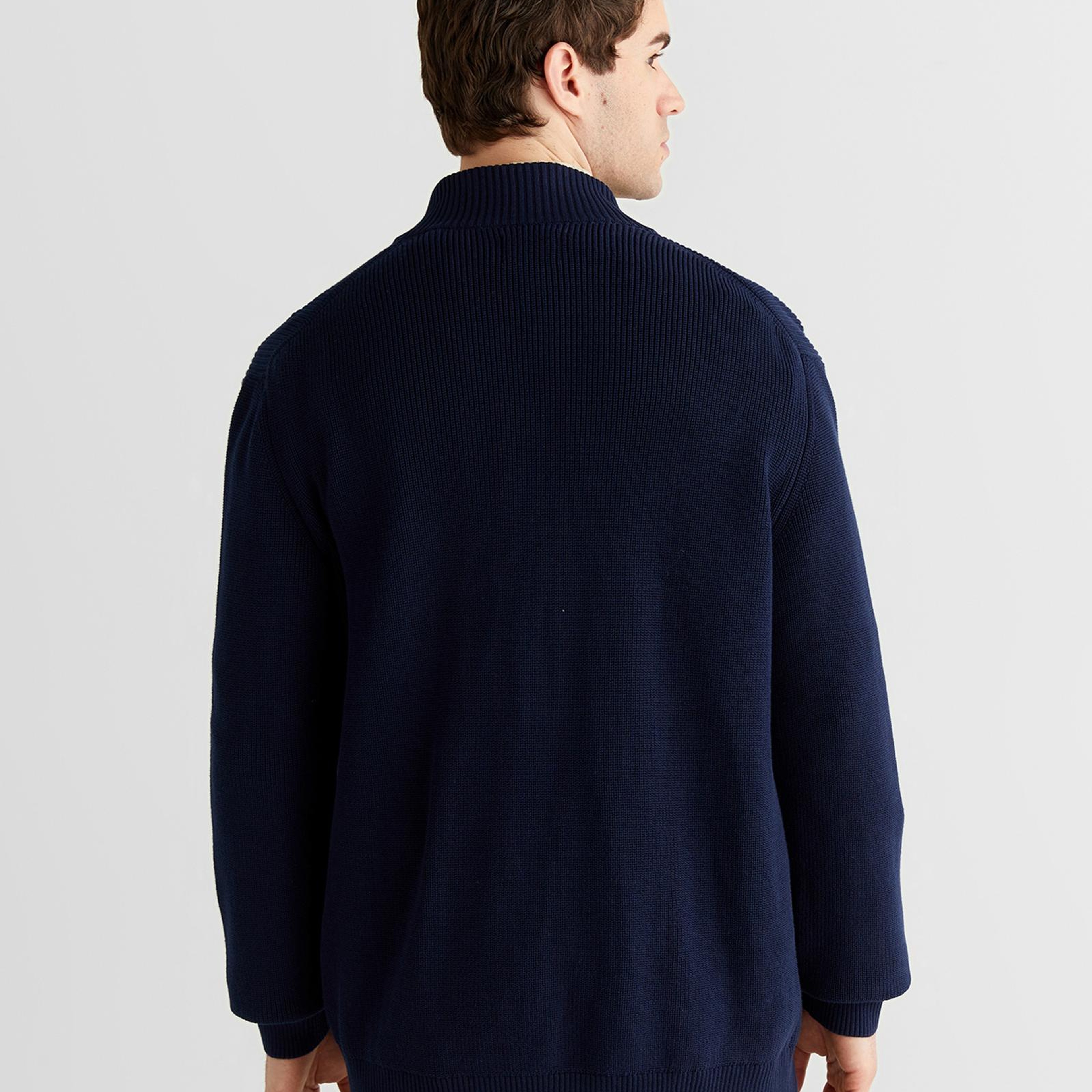 GANT Erkek Lacivert Regular Fit Düğmeli Hırka