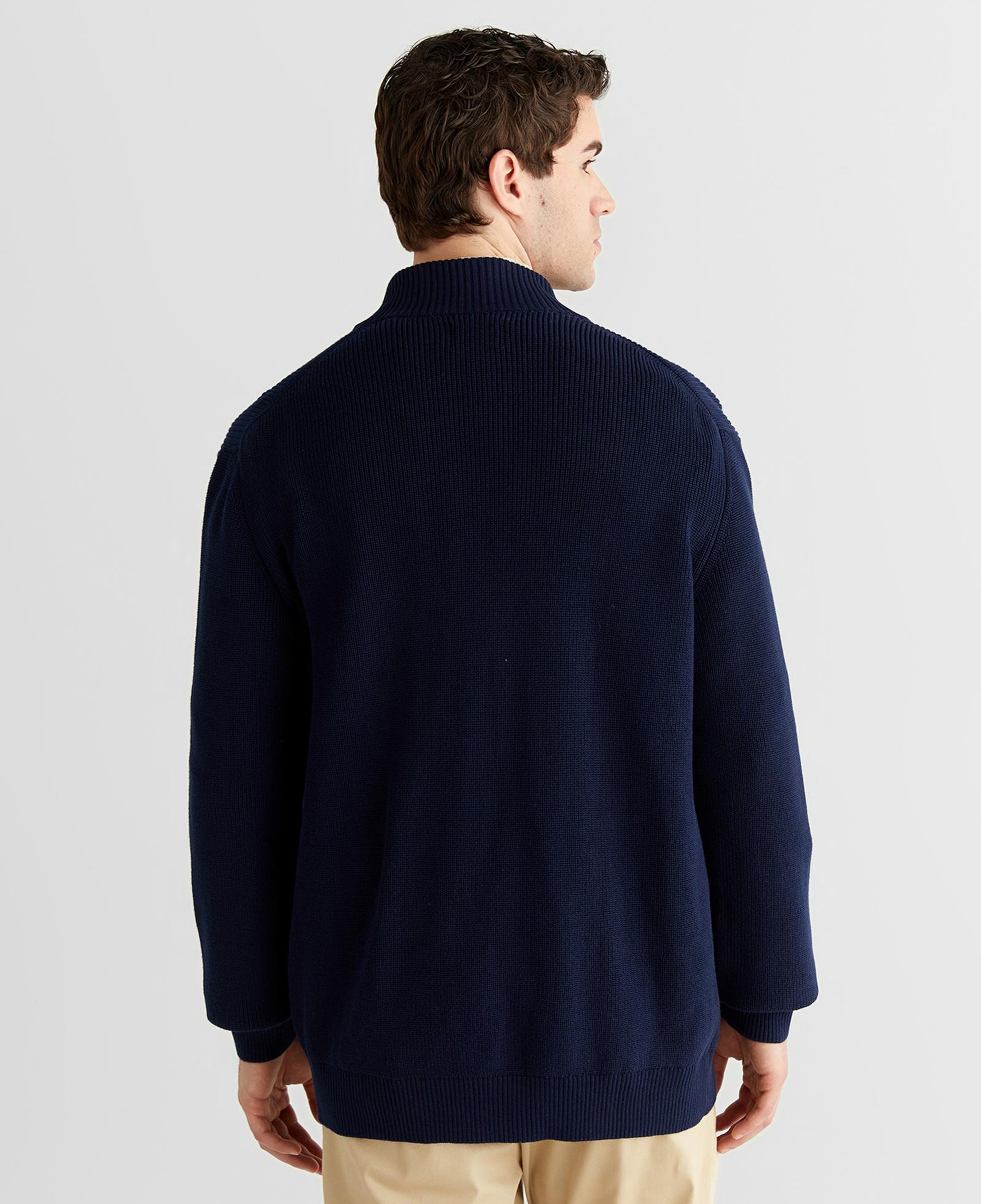 GANT Erkek Lacivert Regular Fit Düğmeli Hırka