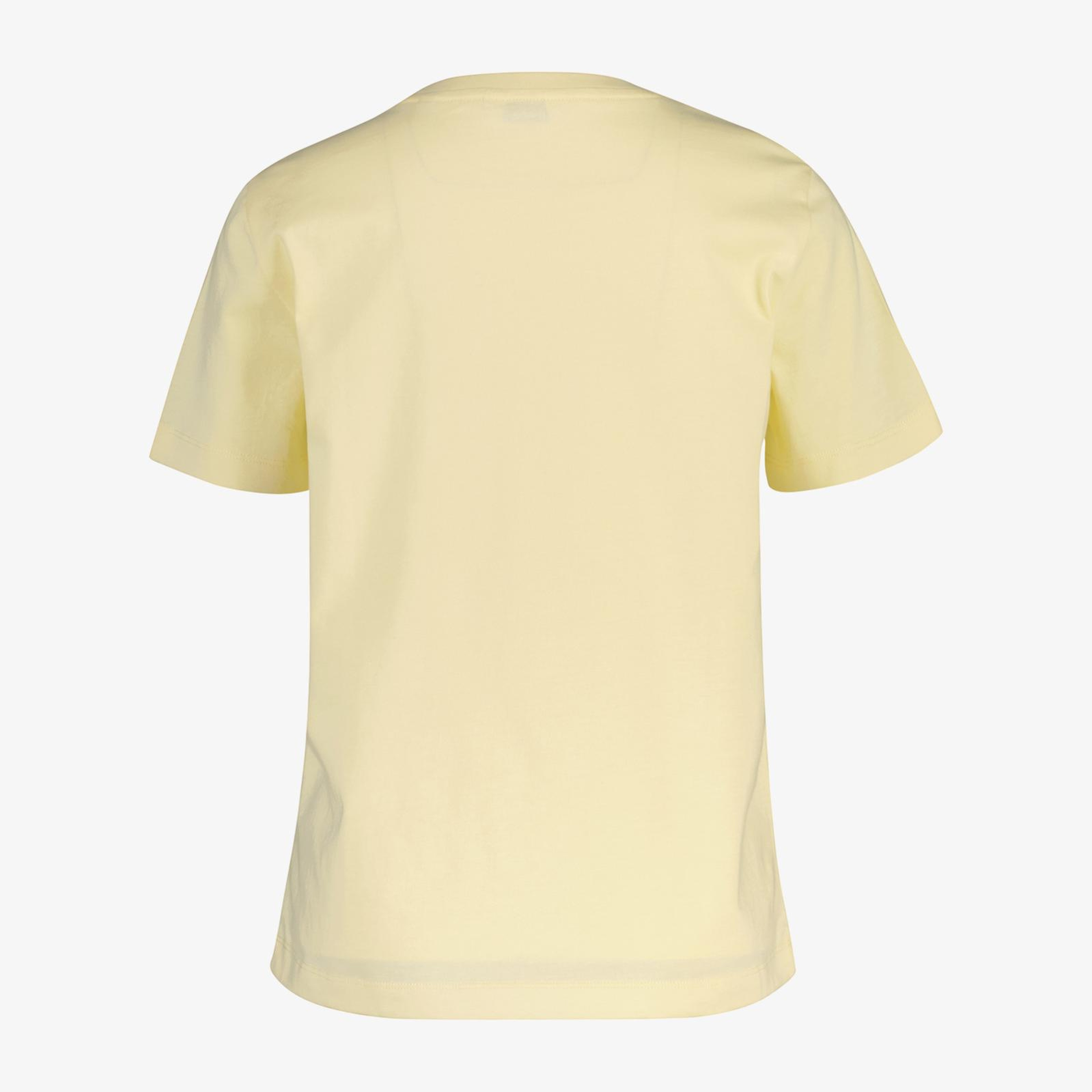 GANT Kadın Sarı Bisiklet Yaka Regular Fit T-Shirt