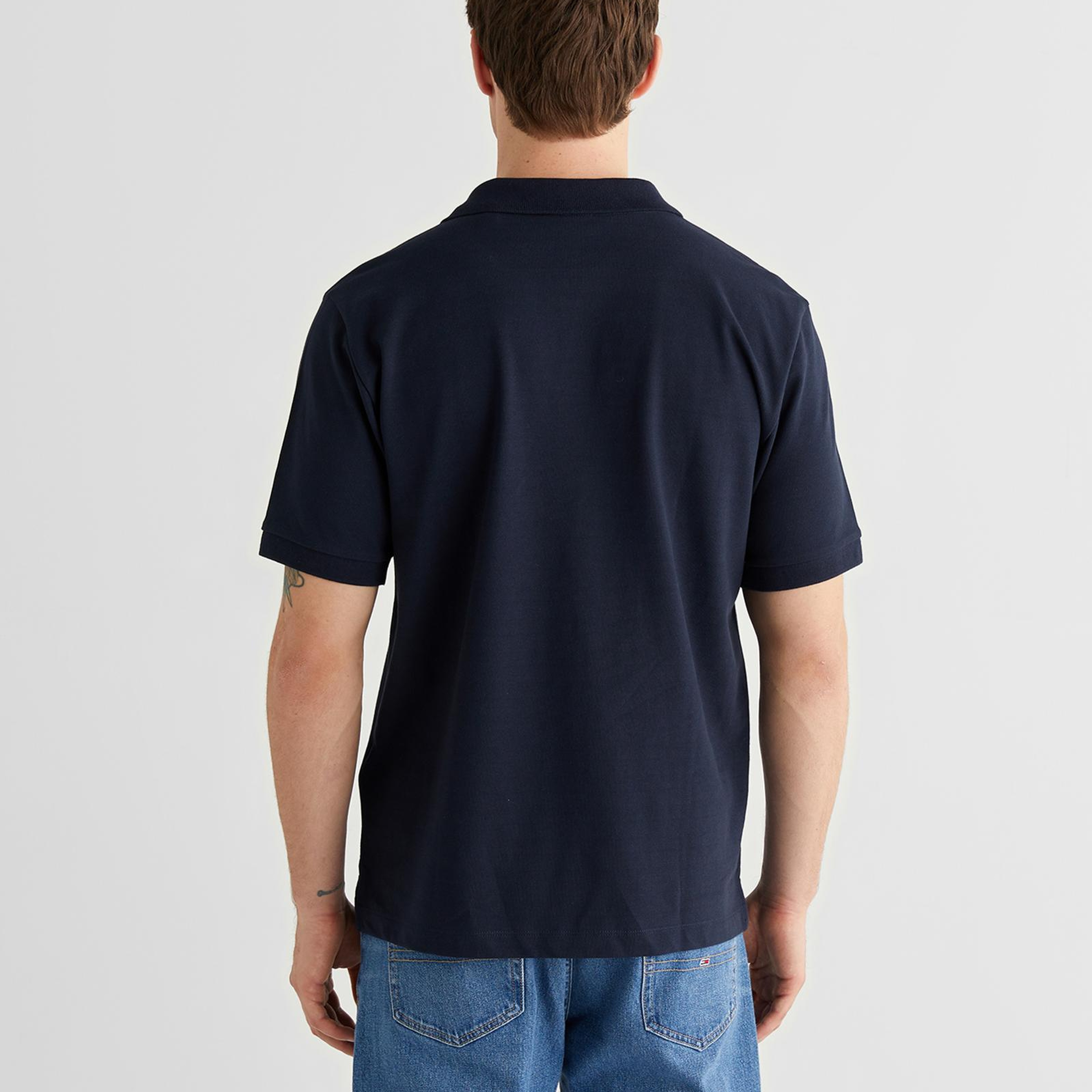 GANT Erkek Lacivert Regular Fit Logolu Polo Yaka T-Shirt