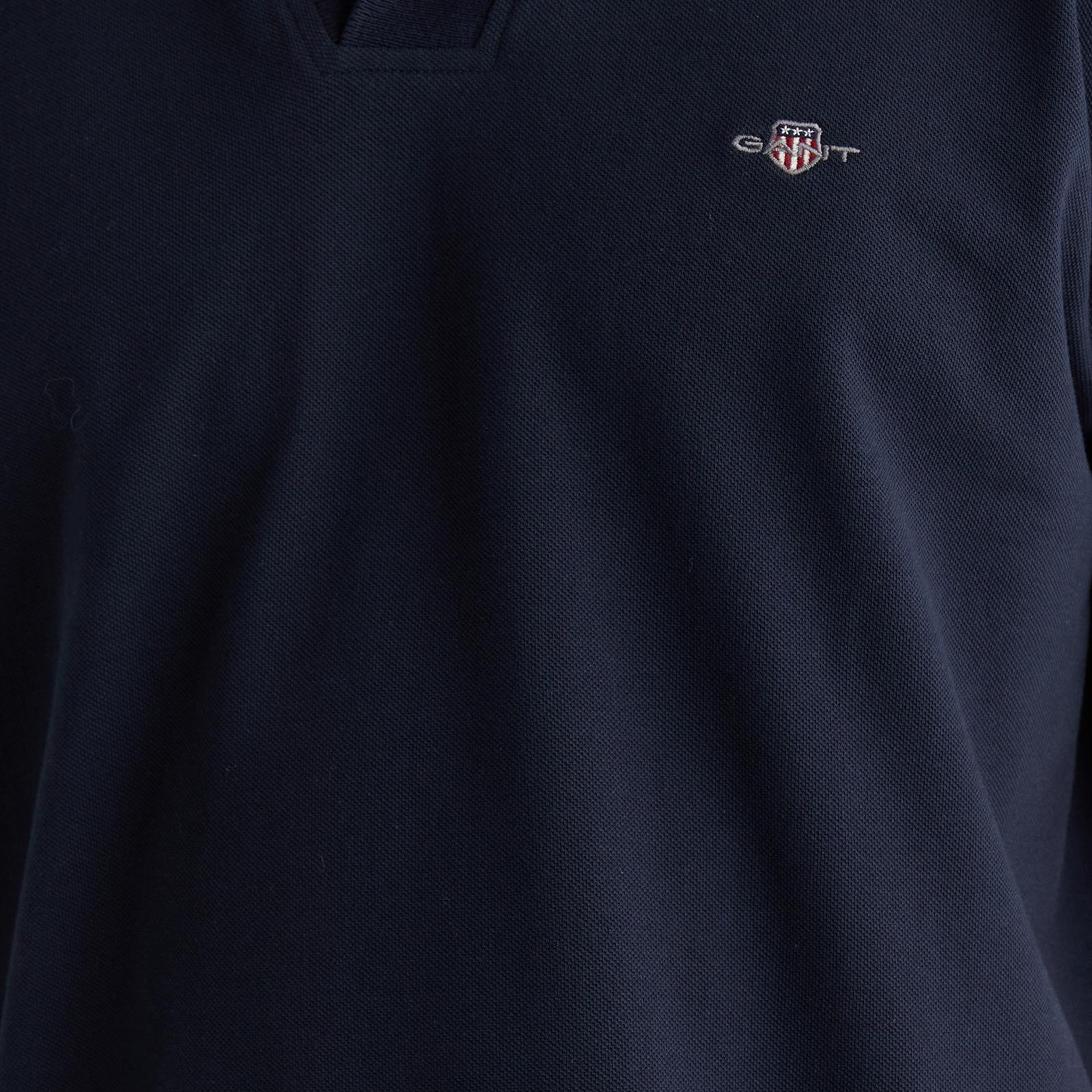 GANT Erkek Lacivert Regular Fit Logolu Polo Yaka T-Shirt