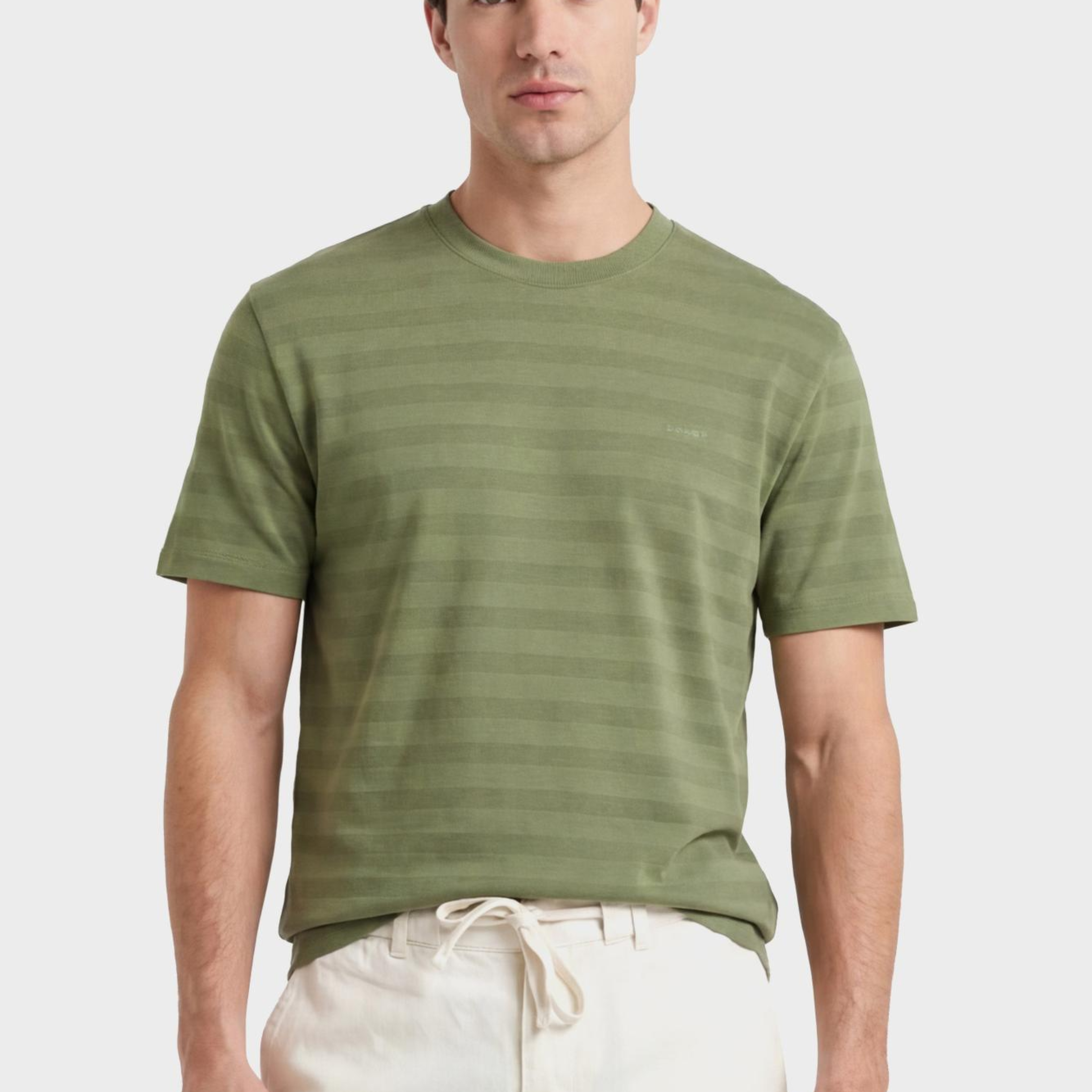 GANT Erkek Yeşil Bisiklet Yaka Regular Fit T-Shirt