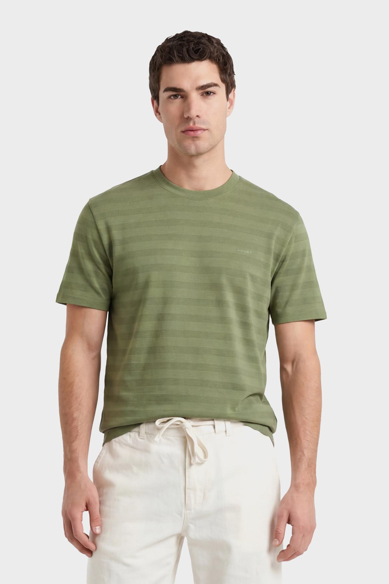 GANT Erkek Yeşil Bisiklet Yaka Regular Fit T-Shirt